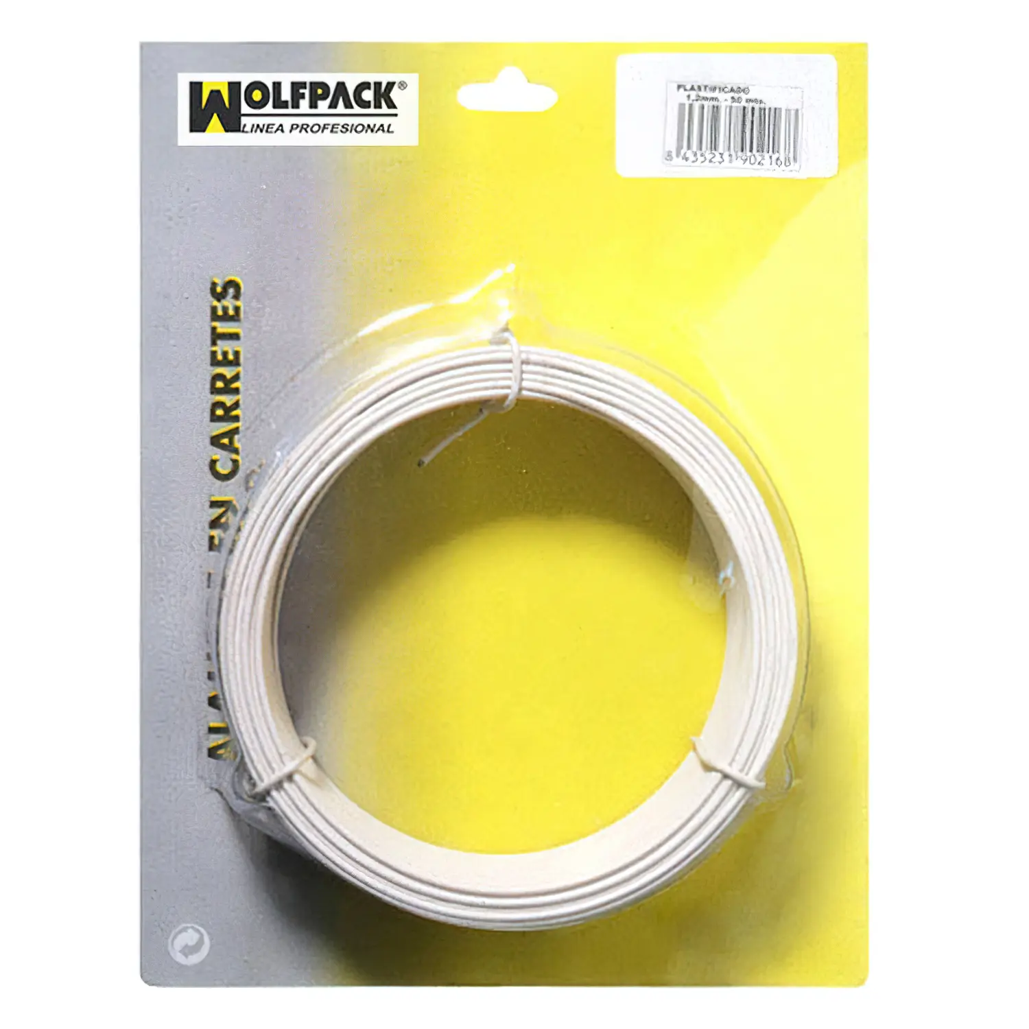 ALAMBRE PLASTIFICADO 1,2 MM. BLANCO