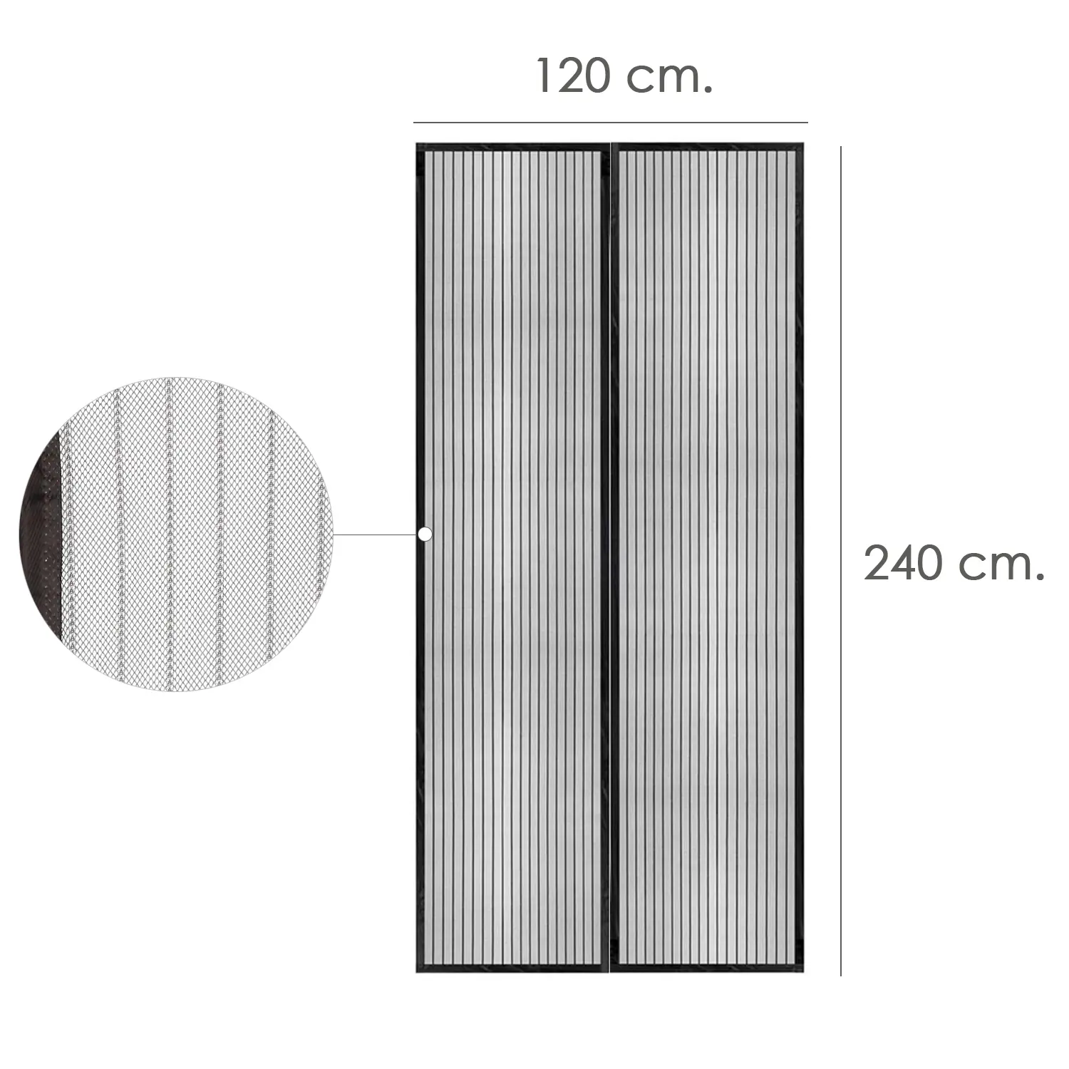 CORTINA MOSQUITERA CIERRE MAGNETICO