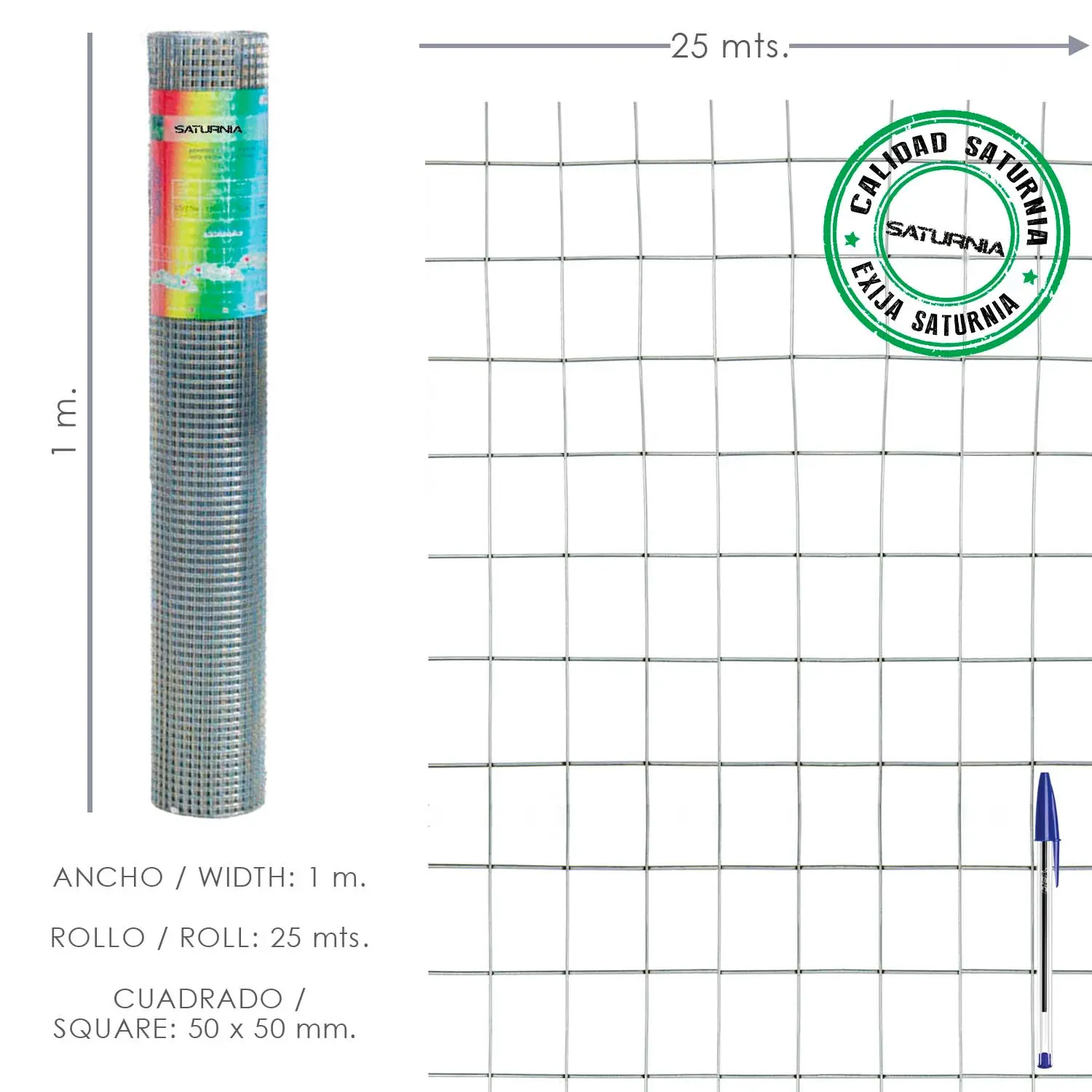 MALLA ELECTROSOLDADA GALVANIZADA 50