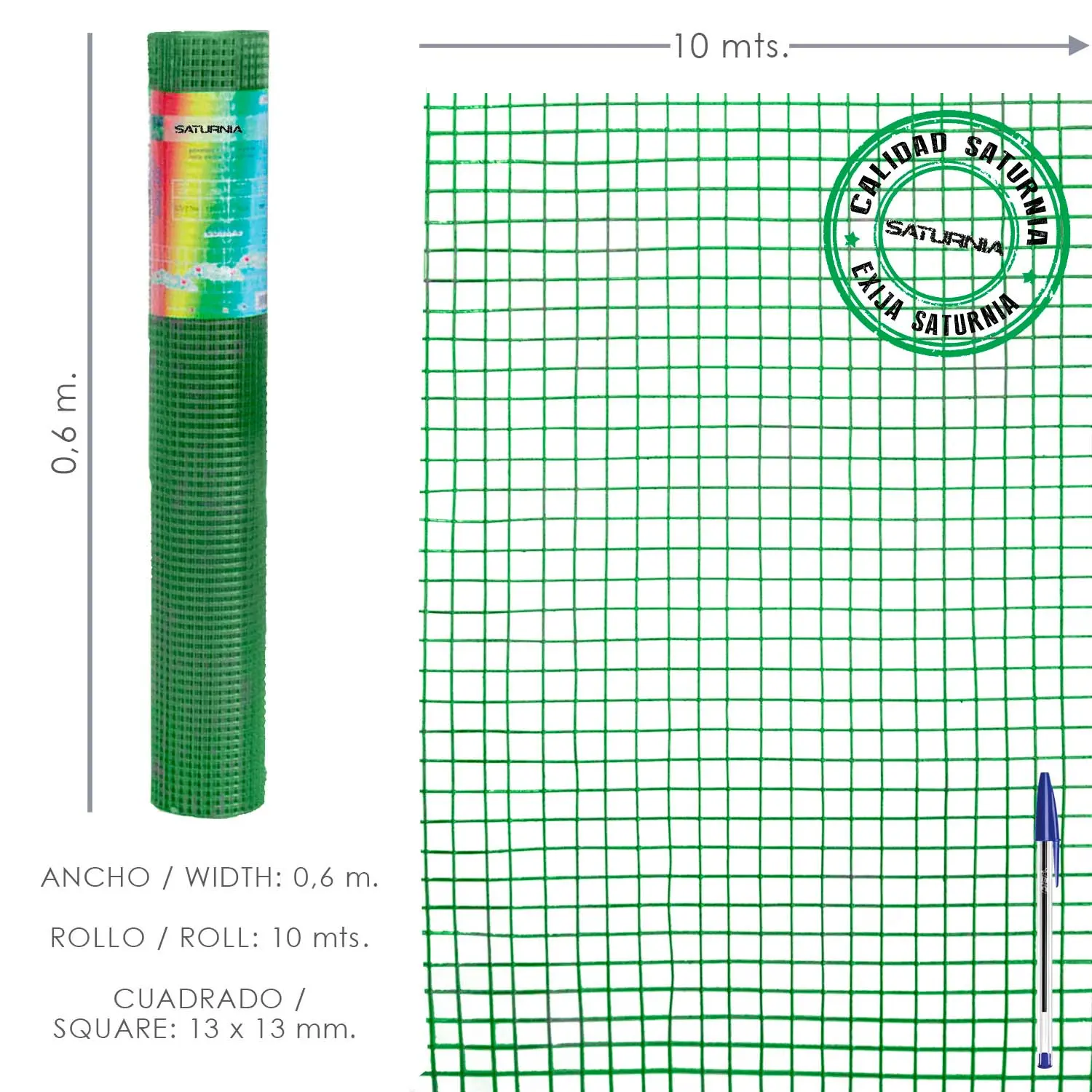 MALLA ELECTROSOLDADA PLASTIFICADA C