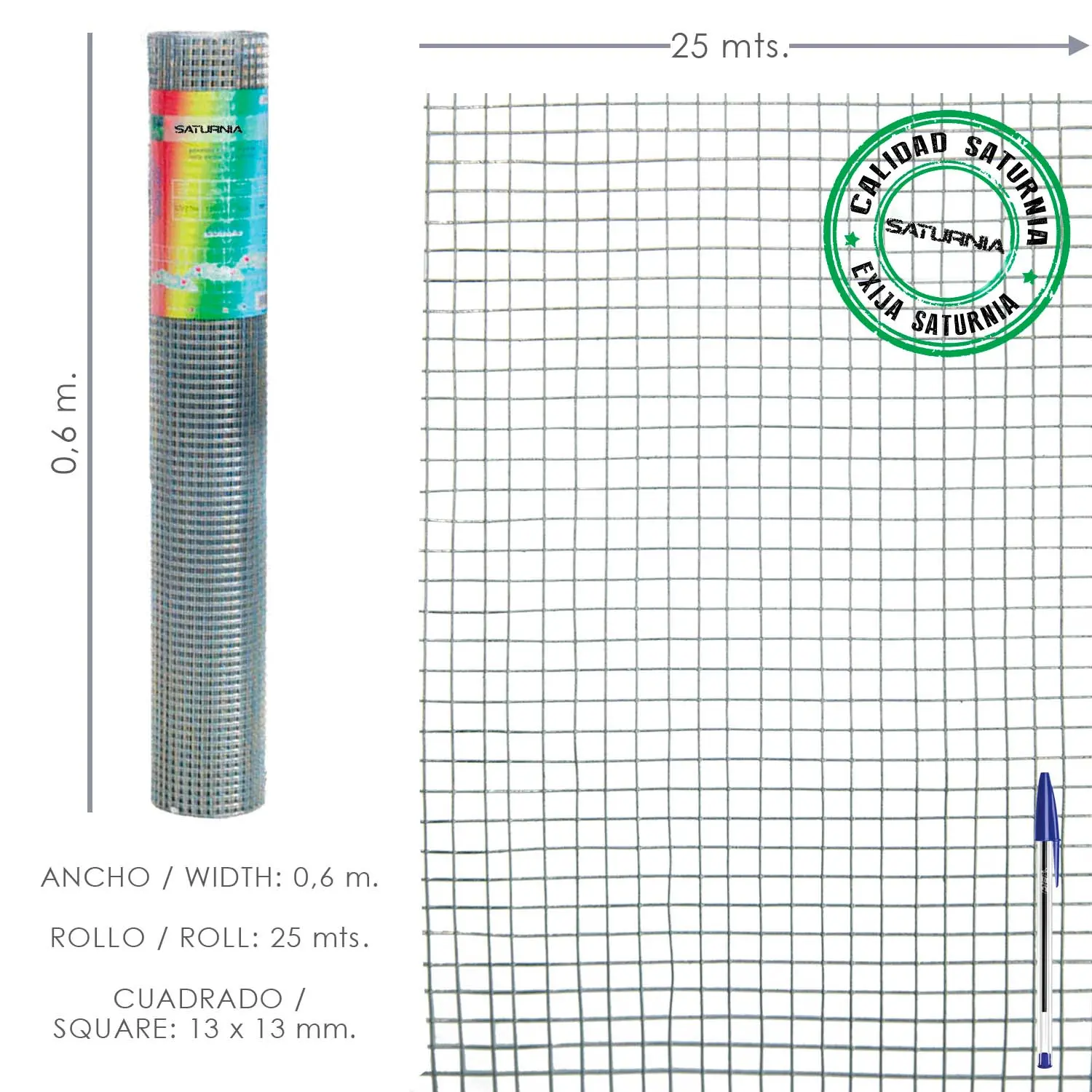 MALLA ELECTROSOLDADA GALVANIZADA 13