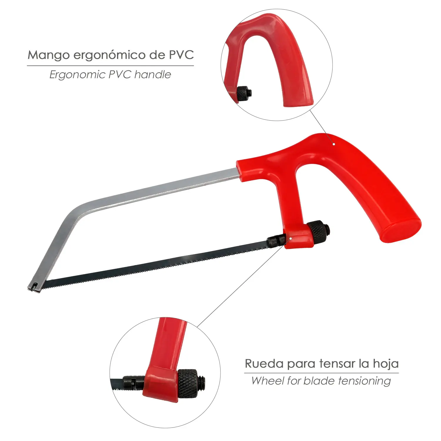 ARCO SIERRA MINI CON HOJA 145 MM.