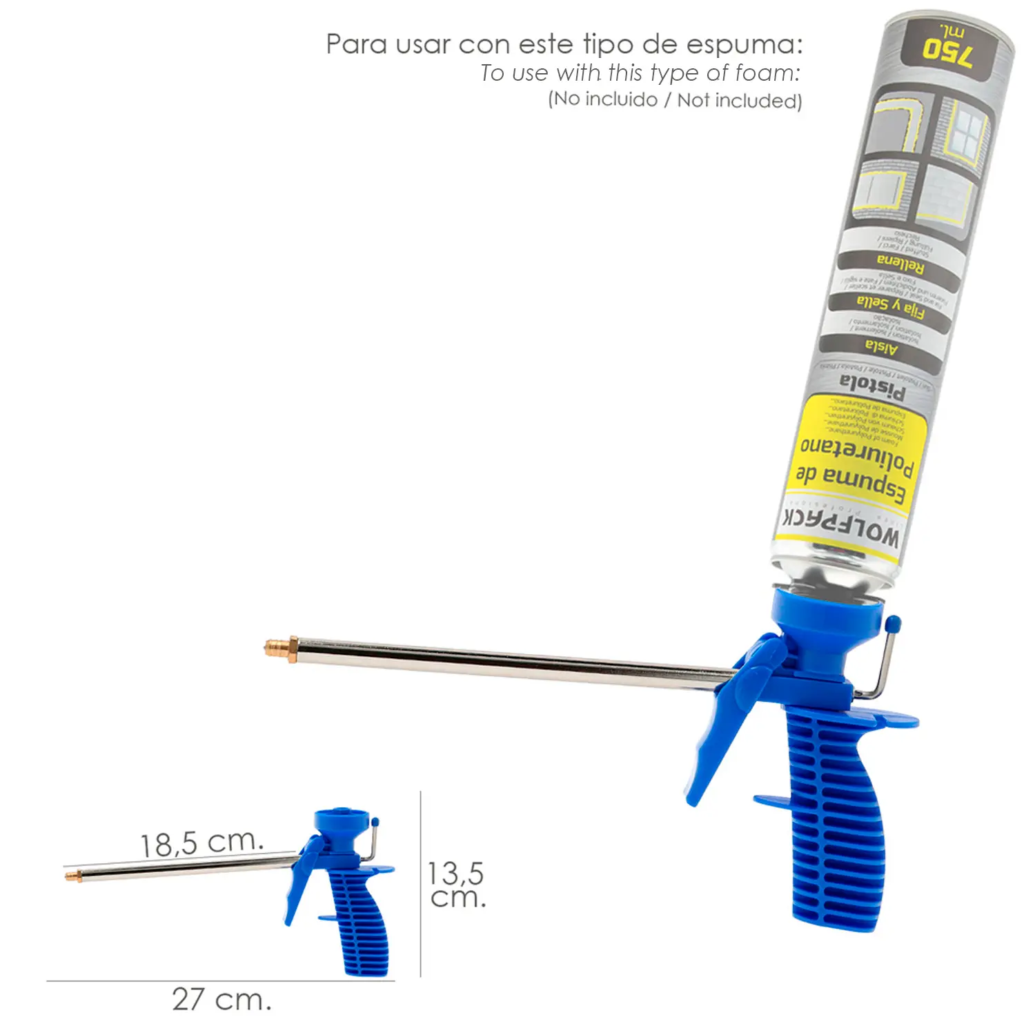 PISTOLA PARA ESPUMA POLIURETANO TAR