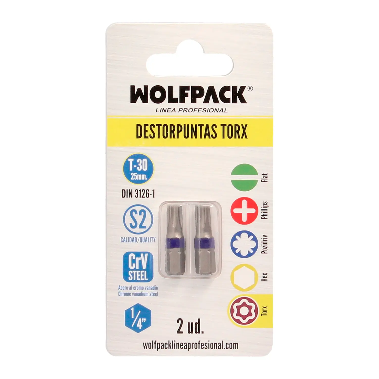 DESTORPUNTAS TORX T30 (2 PIEZAS) AC