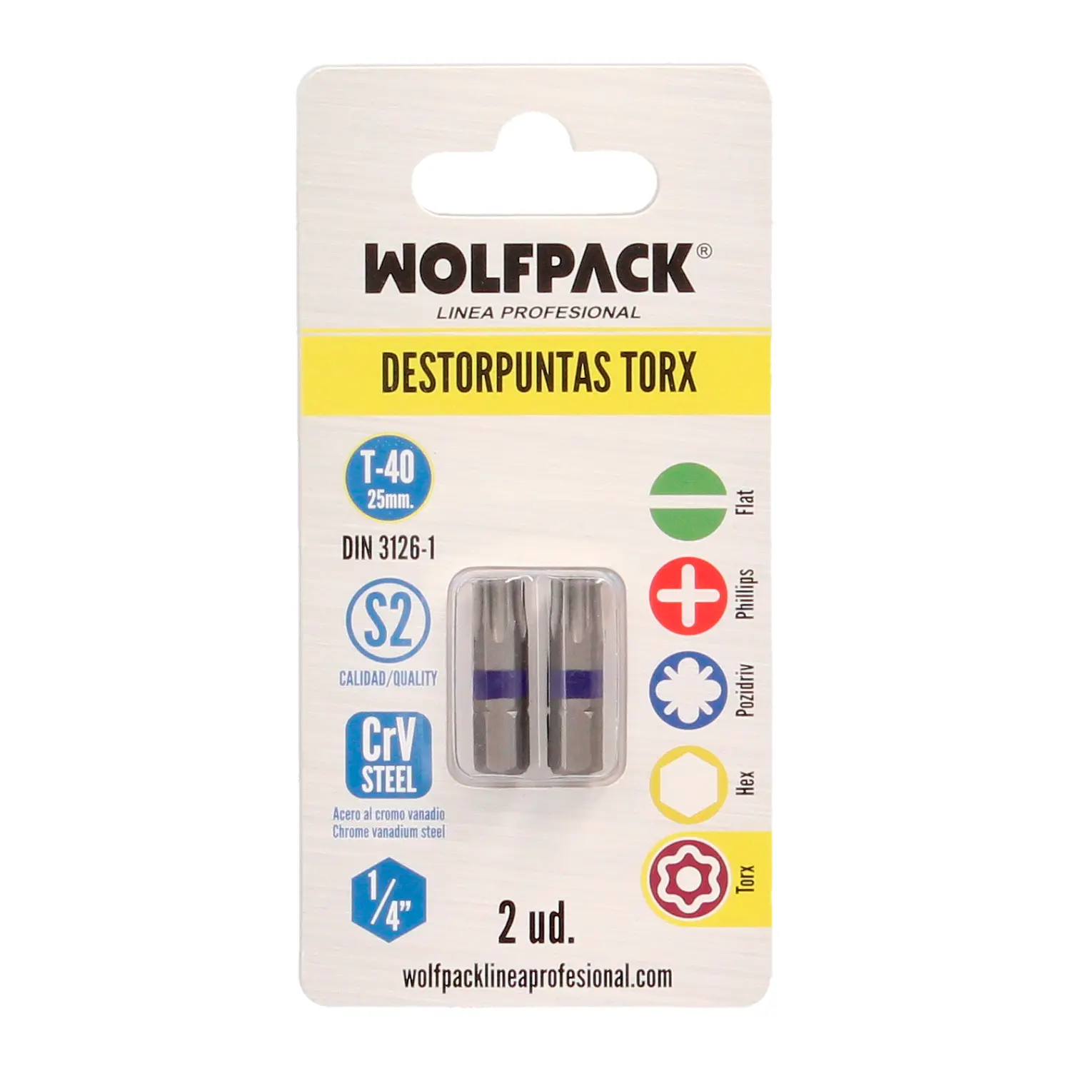 DESTORPUNTAS TORX T40 (2 PIEZAS) AC