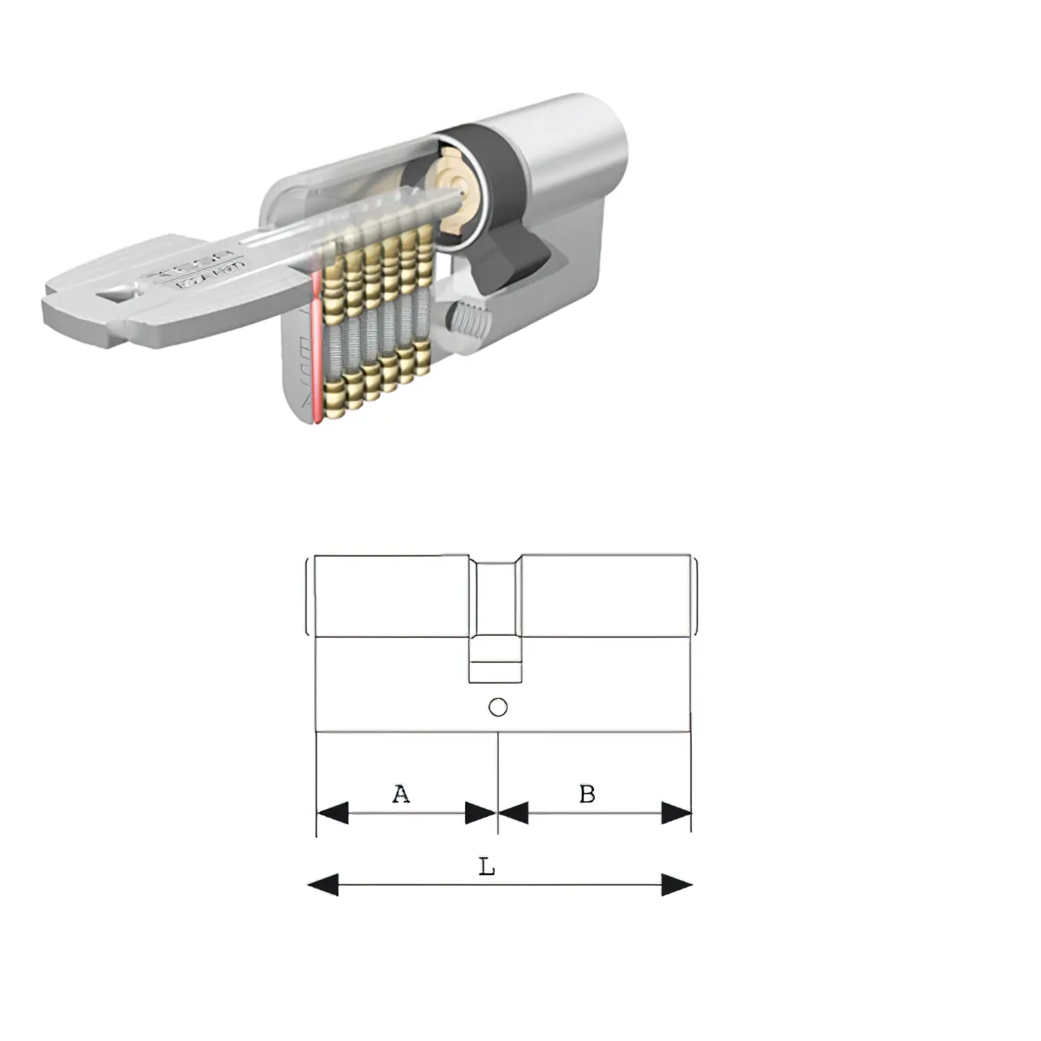 CILINDRO TESA SEGURIDAD T60 /40X40 