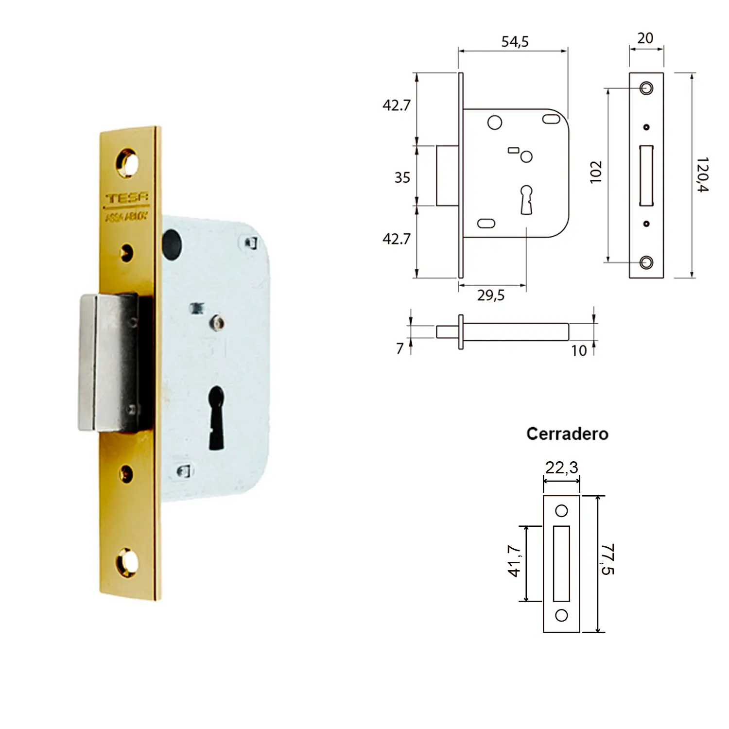 CERRADURA TESA 2003-HL/30