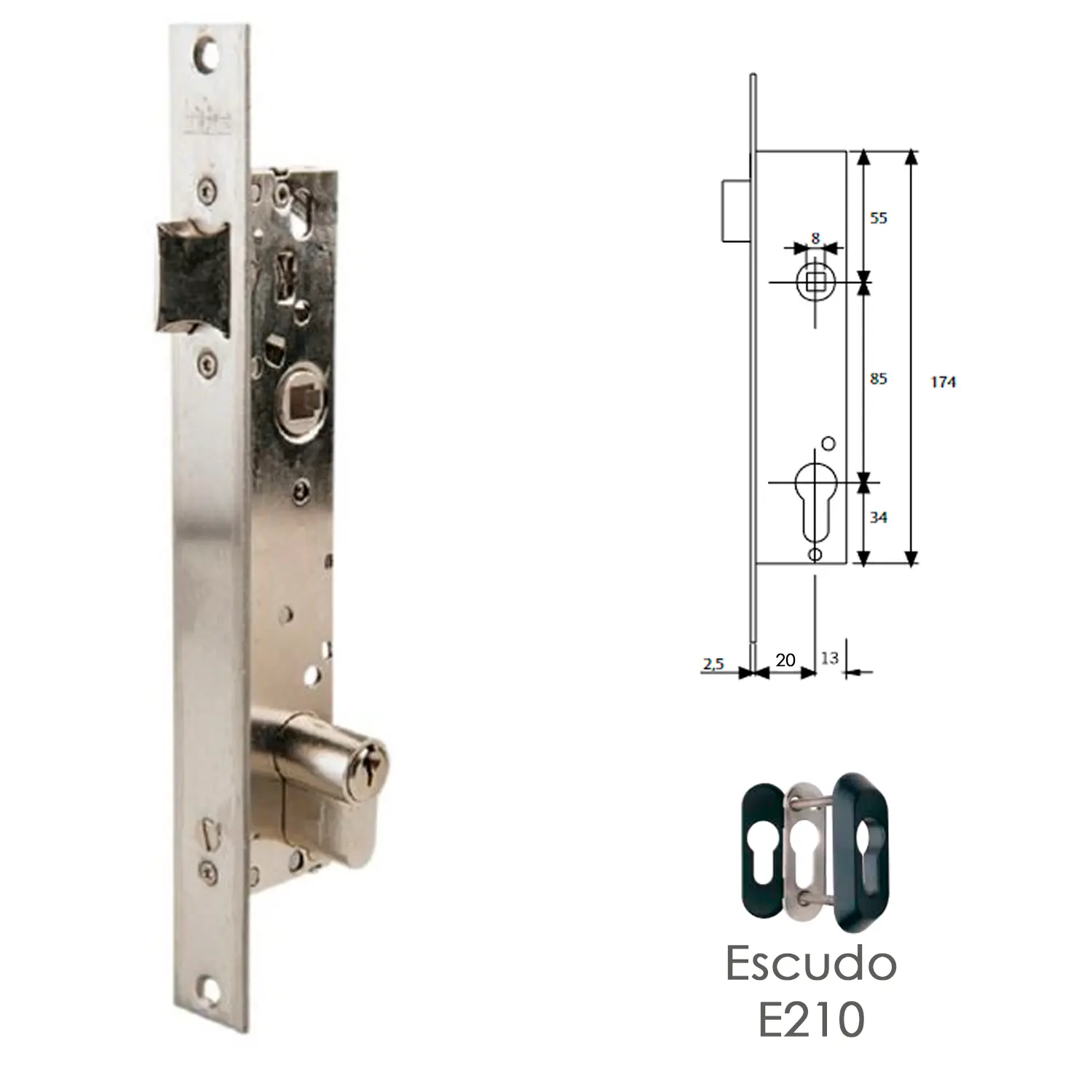 CERRADURA TESA 2219/20/3AI