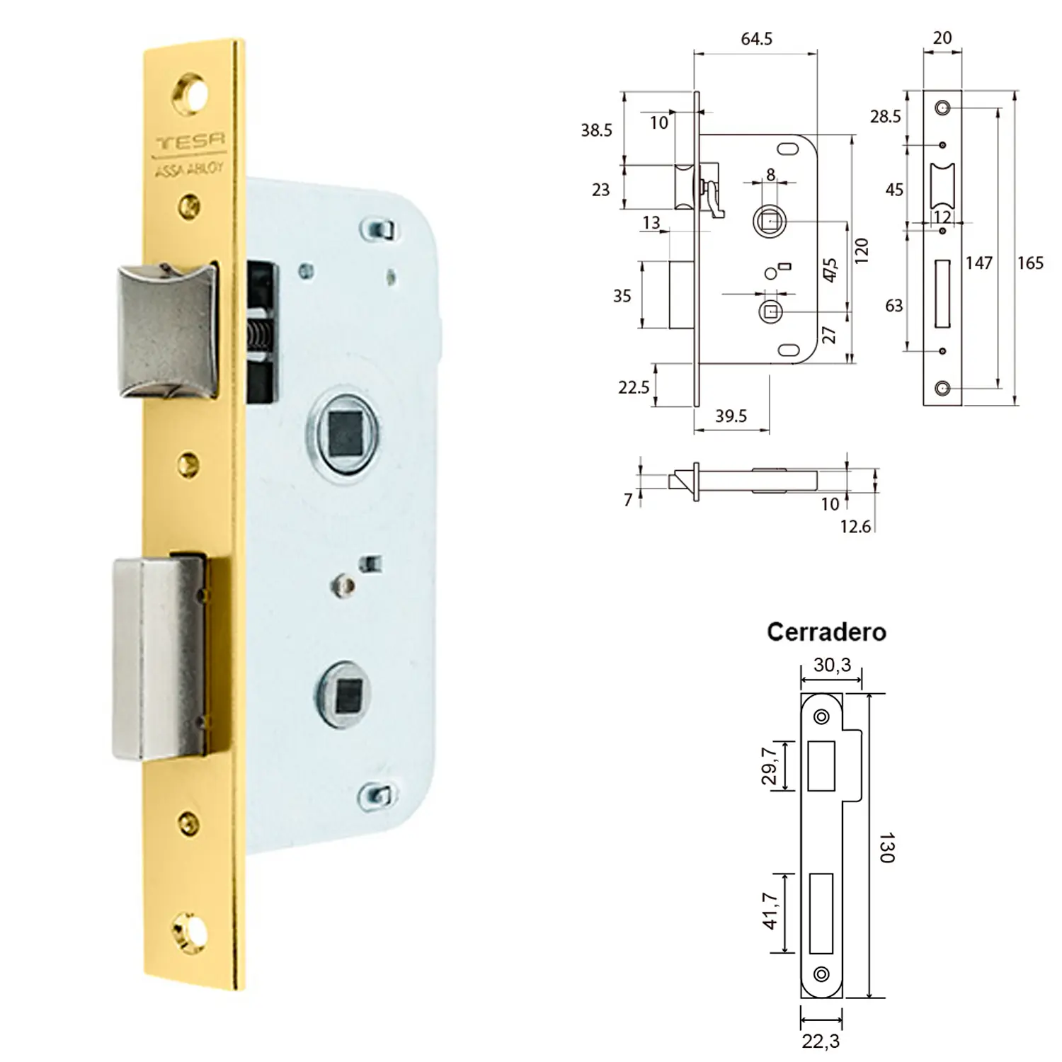 CERRADURA TESA 2004-HL/40