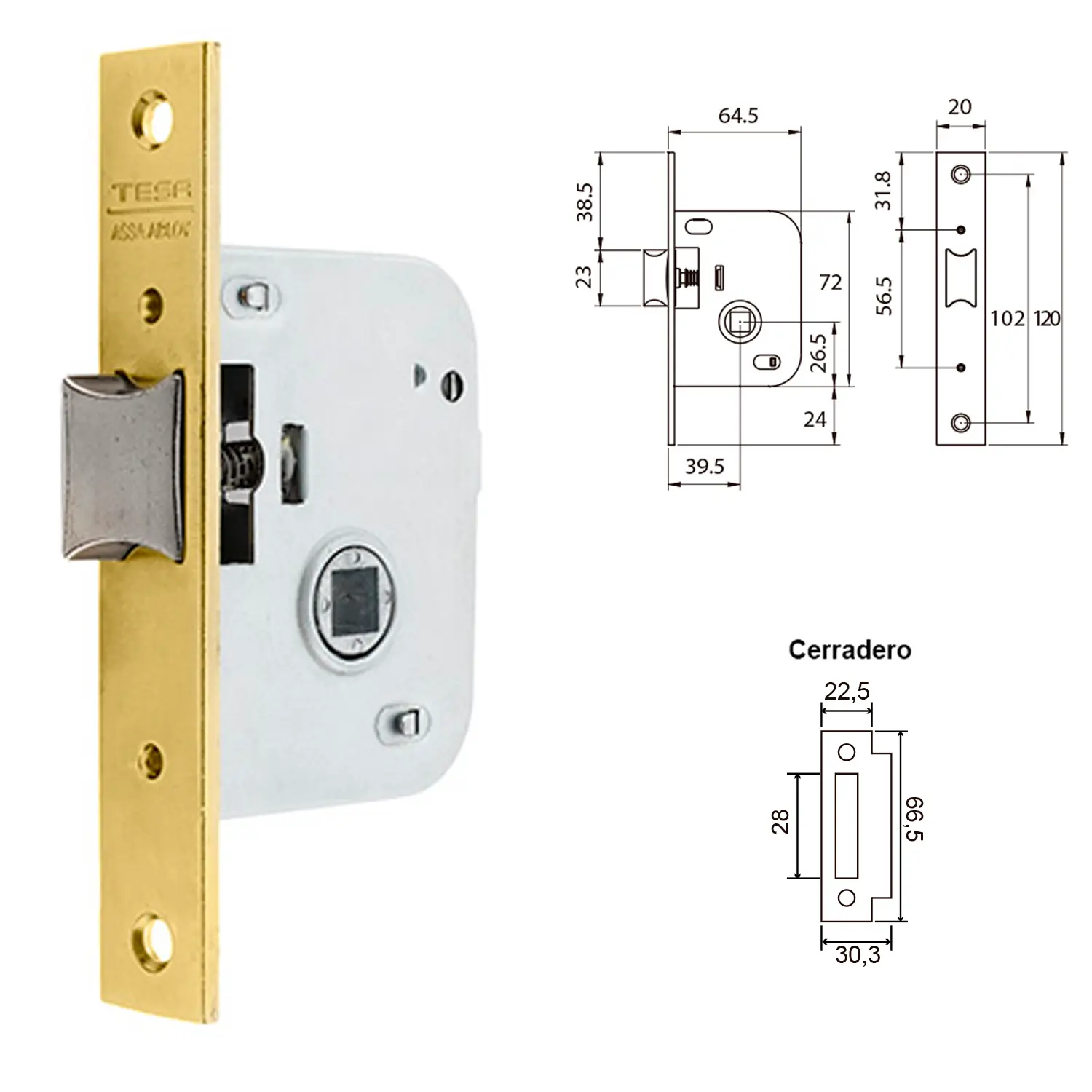 CERRADURA TESA 2005-HL/40