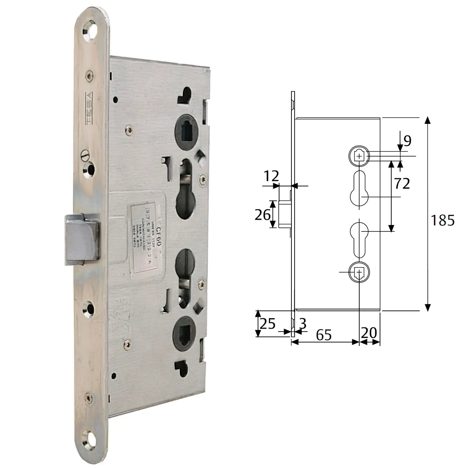 CERRADURA TESA ANTIPANICO CF60 /65 