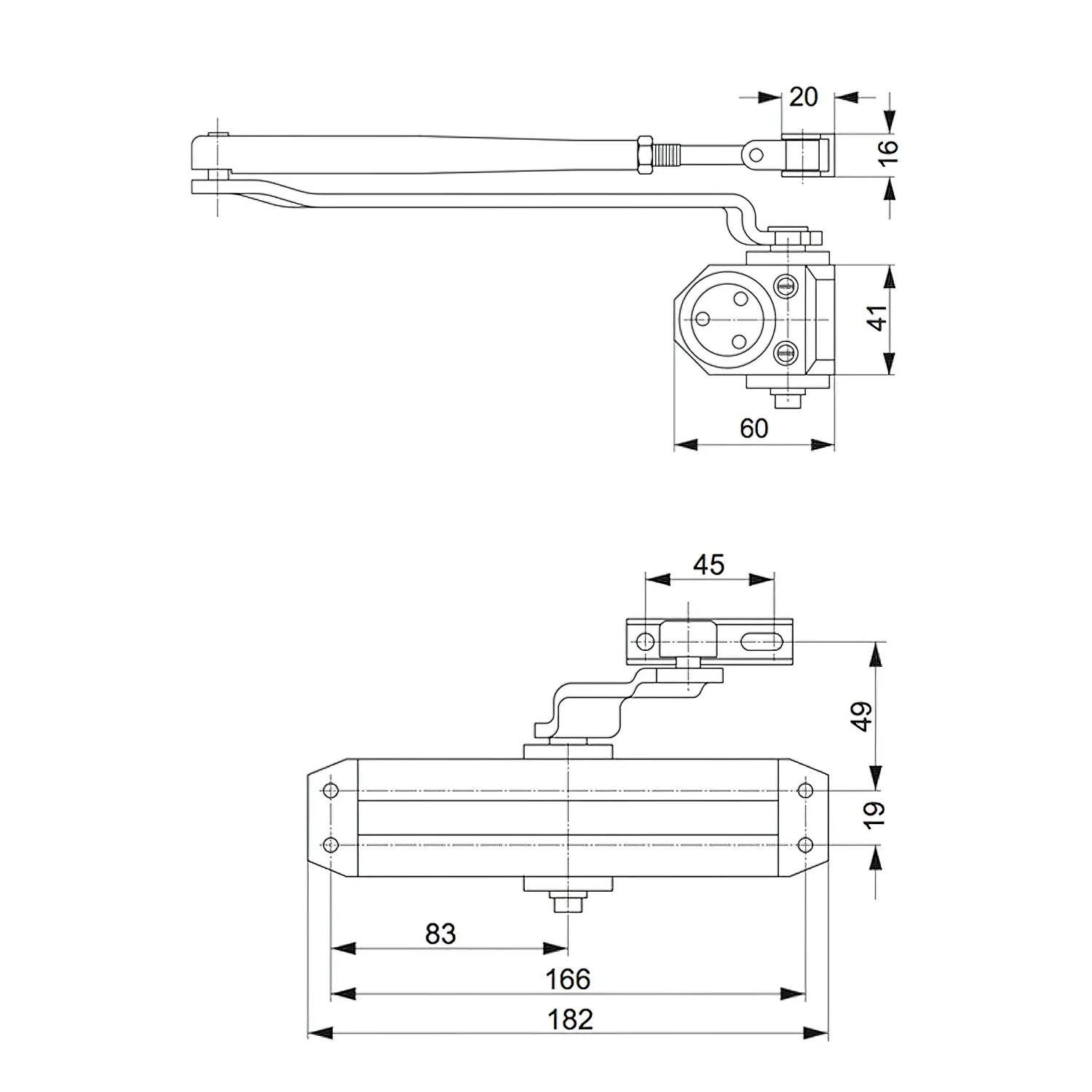 CIERRAPUERTAS TESA DC110  F2-3 SIN 