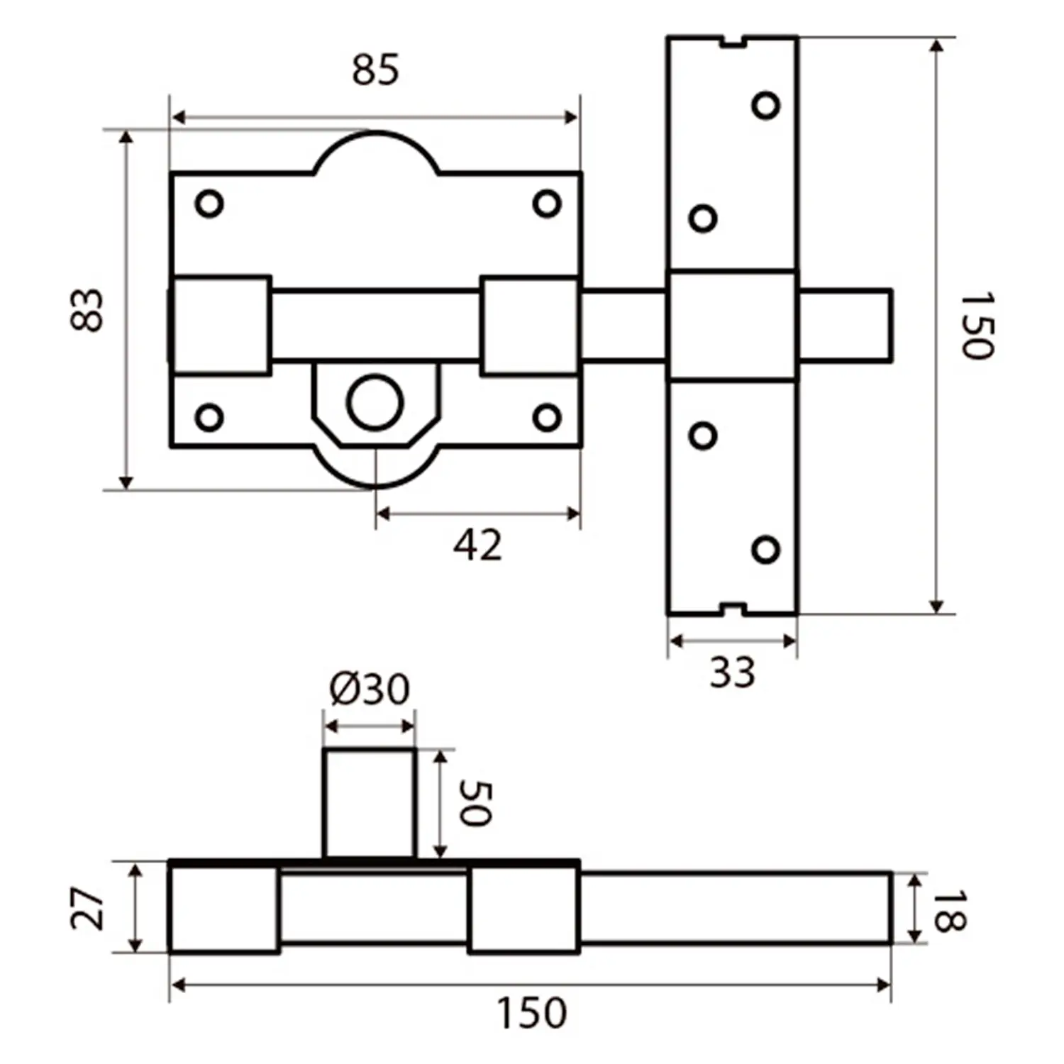 CERROJO SEGURIDAD FAC 946-RP/80 SER