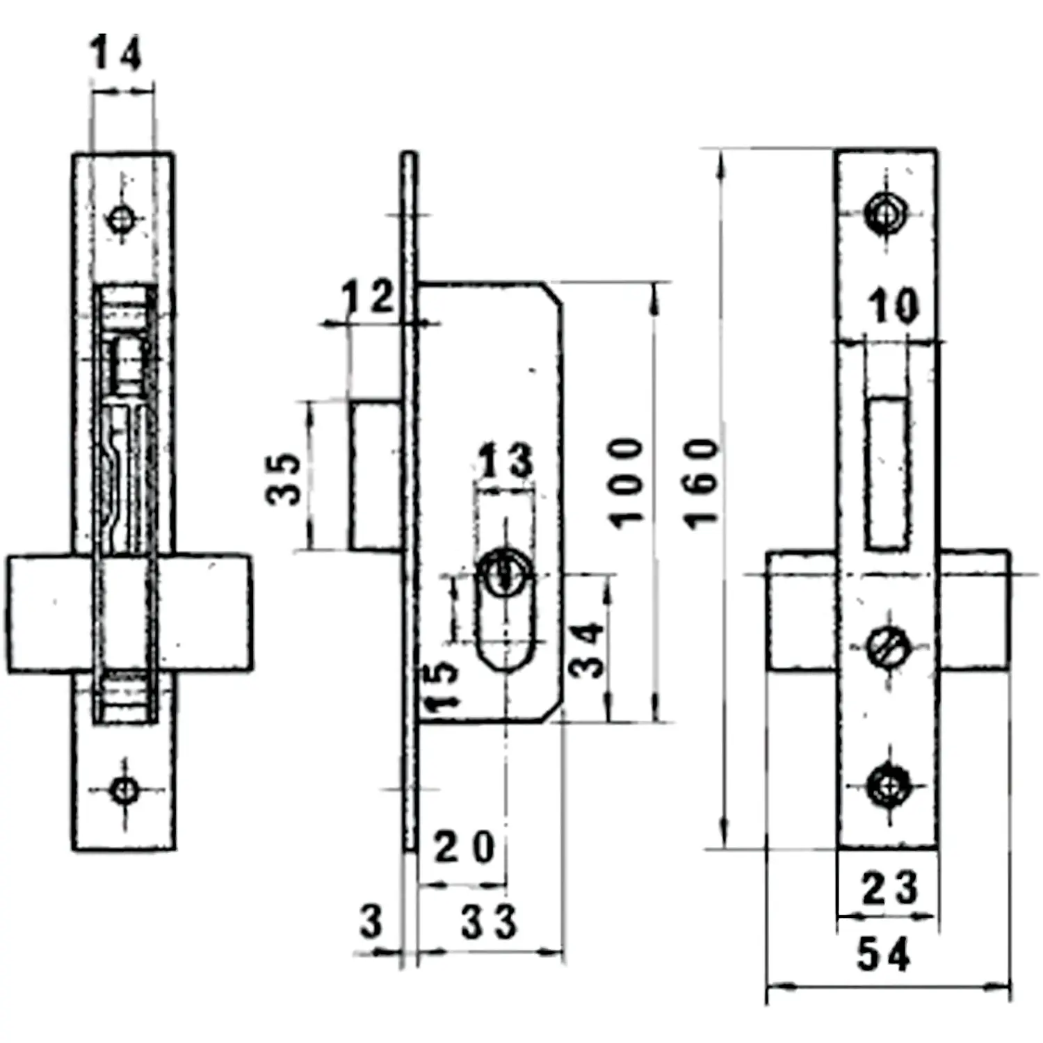 CERRADURA LINCE 5562N        HN/20 