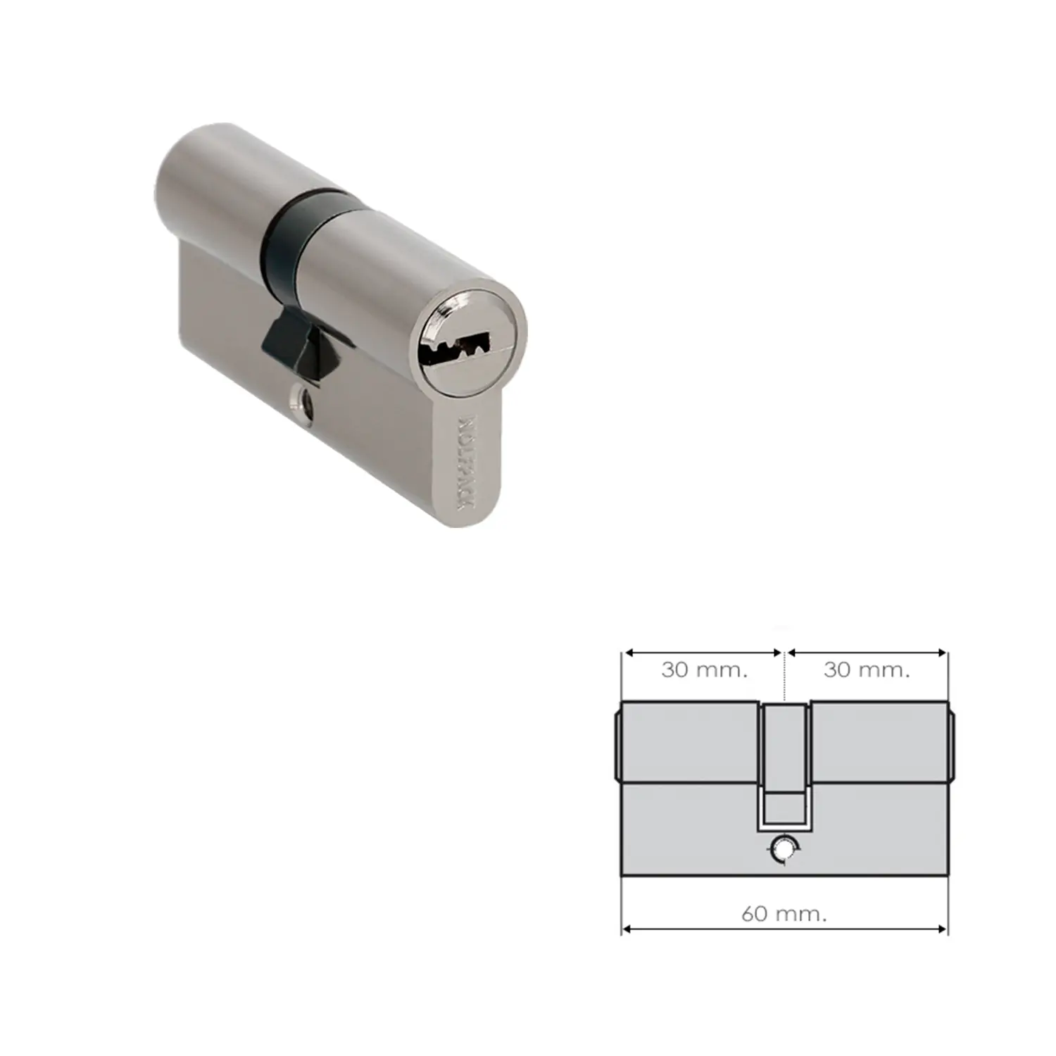 CILINDRO SEGURIDAD WOLFPACK 30X30 M