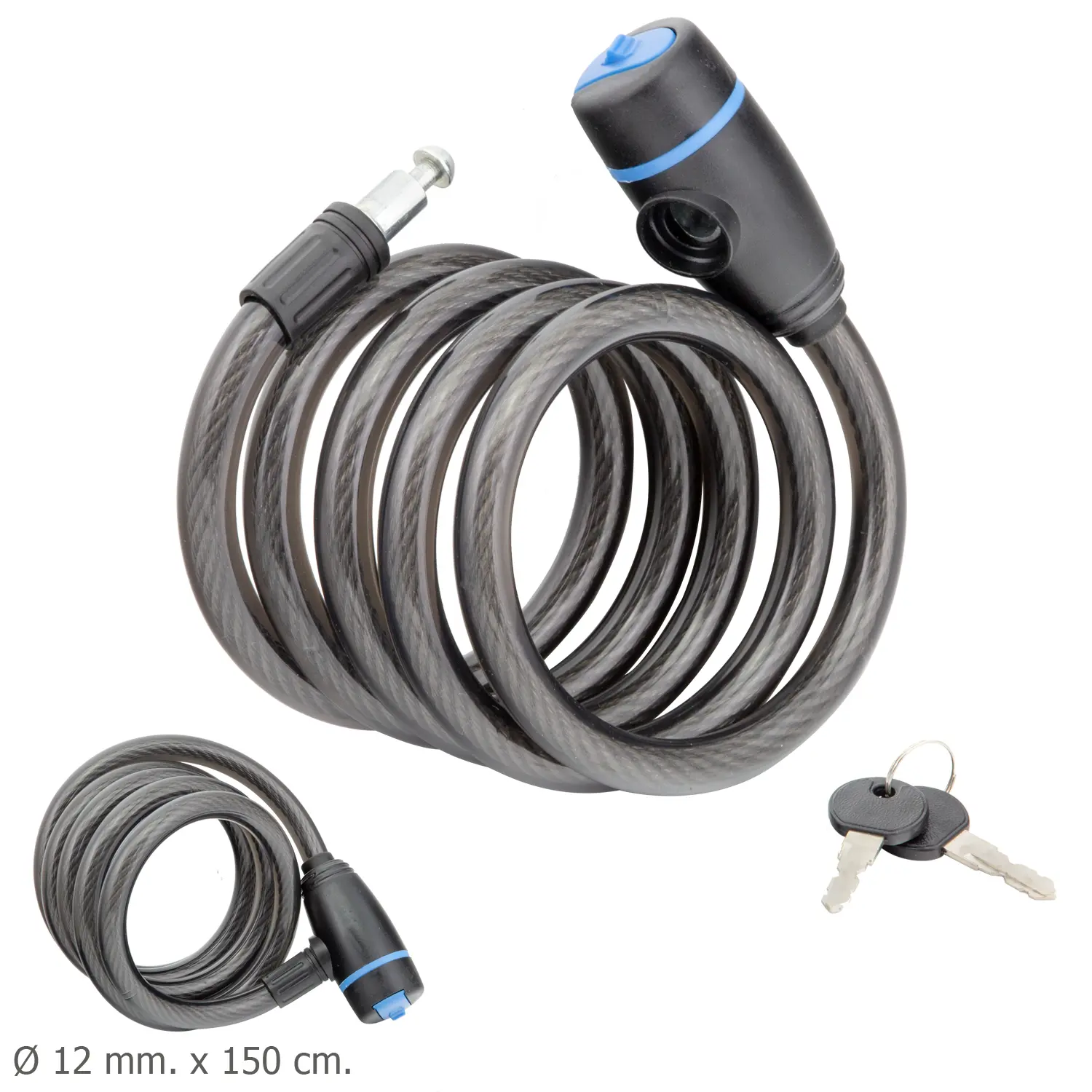 CABLE BICICLETA ESPIRAL CON LLAVE 1