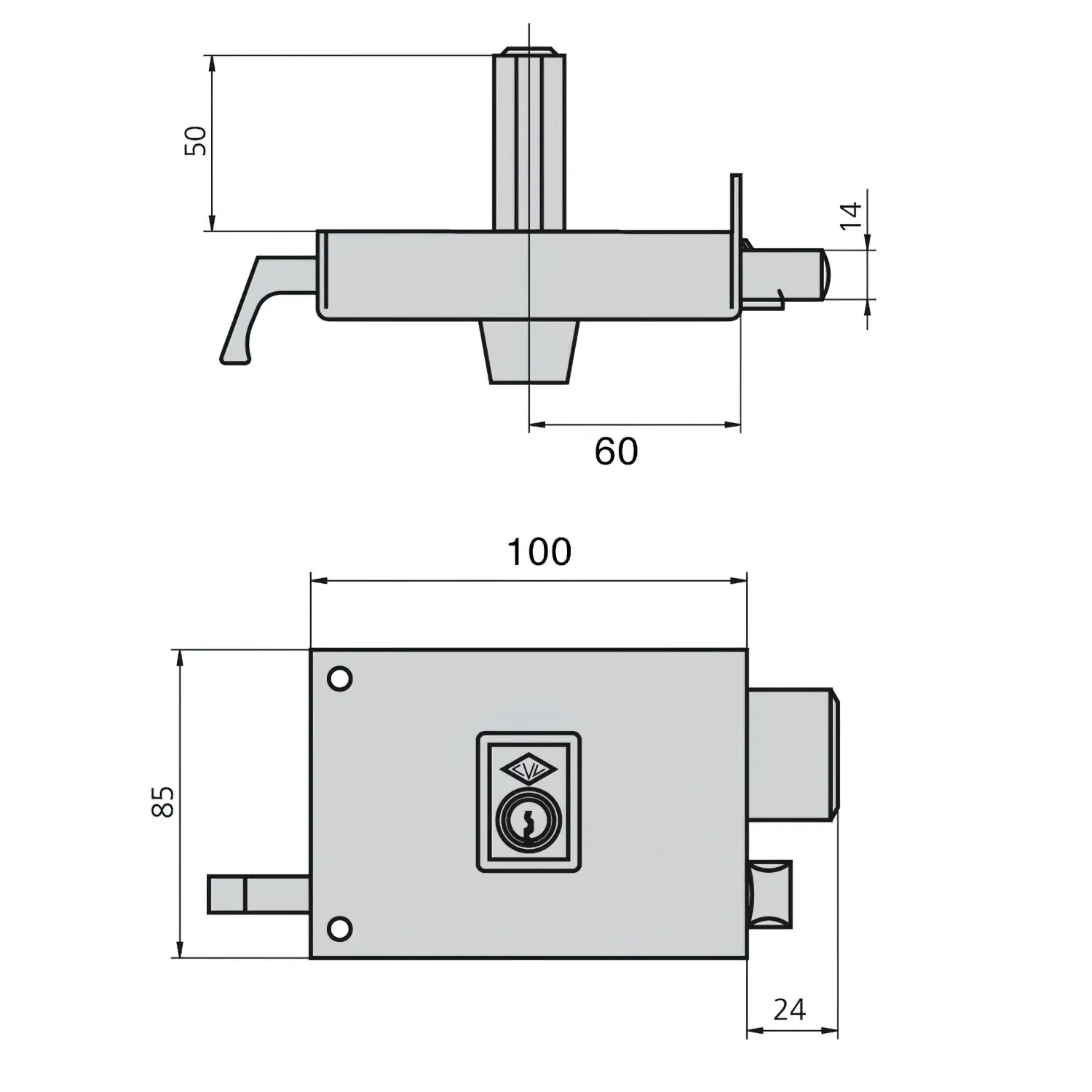 CERRADURA CVL 1125AR/ 10/HE IZQUIER