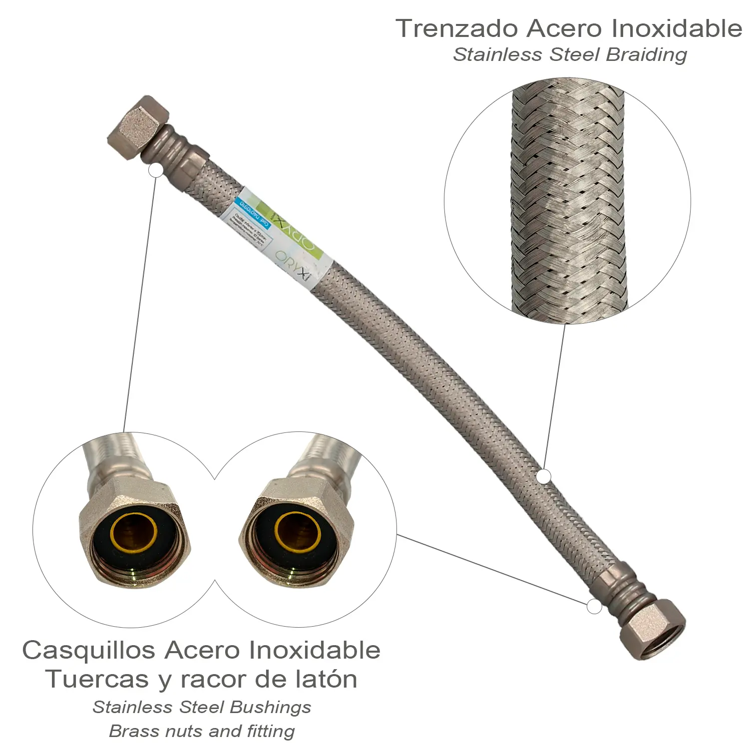 LATIGUILLO FLEXIBLE ACERO INOXIDABL