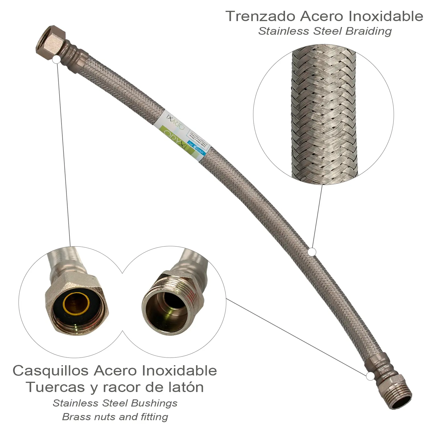 LATIGUILLO FLEXIBLE ACERO INOXIDABL