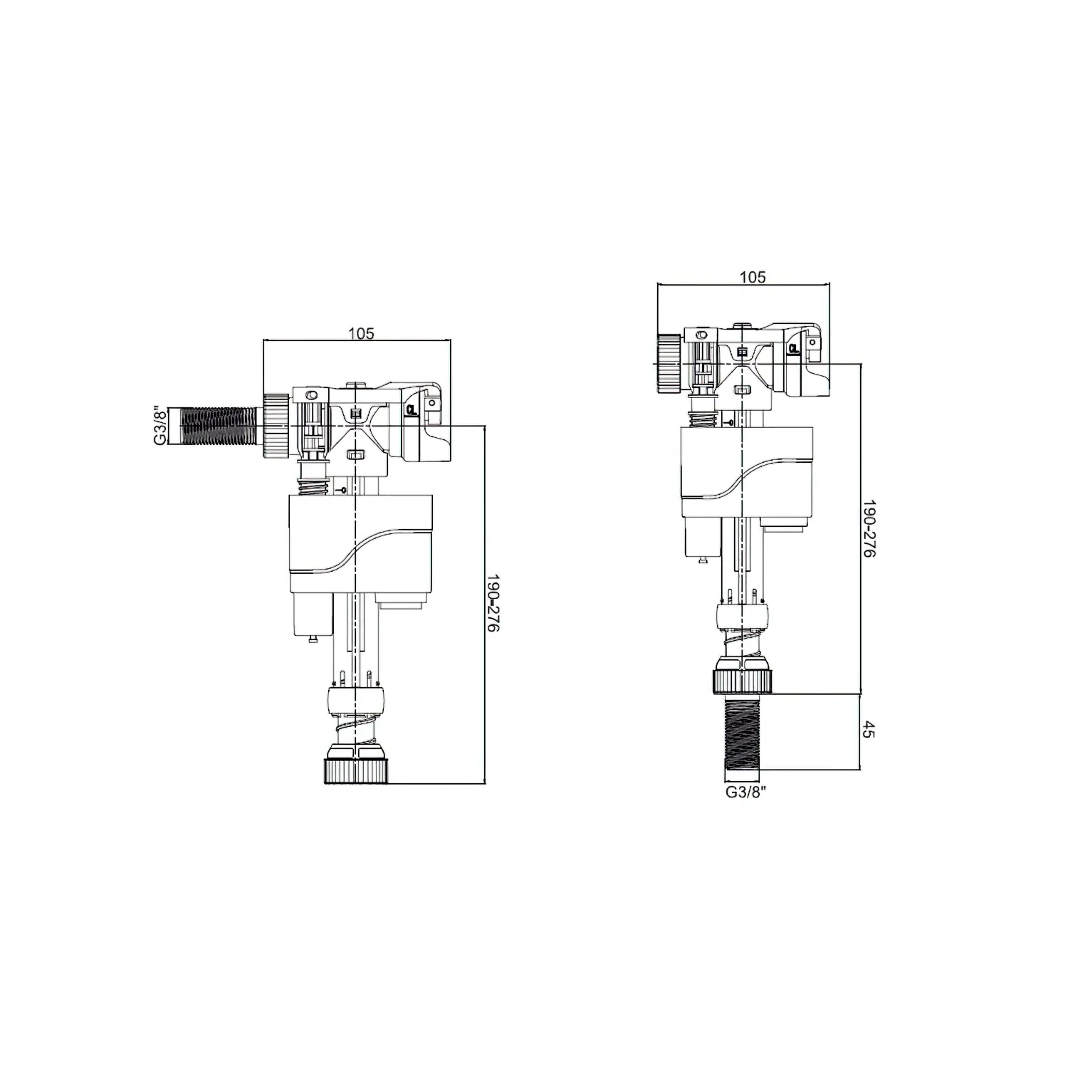 GRIFO FLOTADOR COMPACT DOBLE