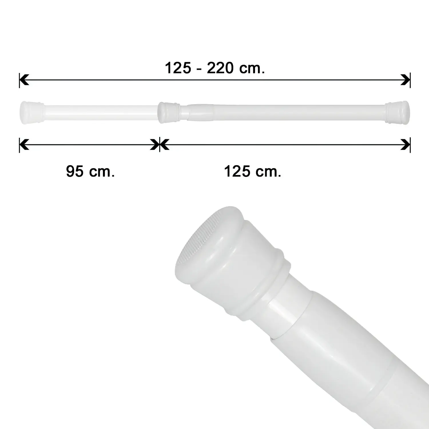 BARRA PARA  CORTINA DUCHA EXTENSIBL