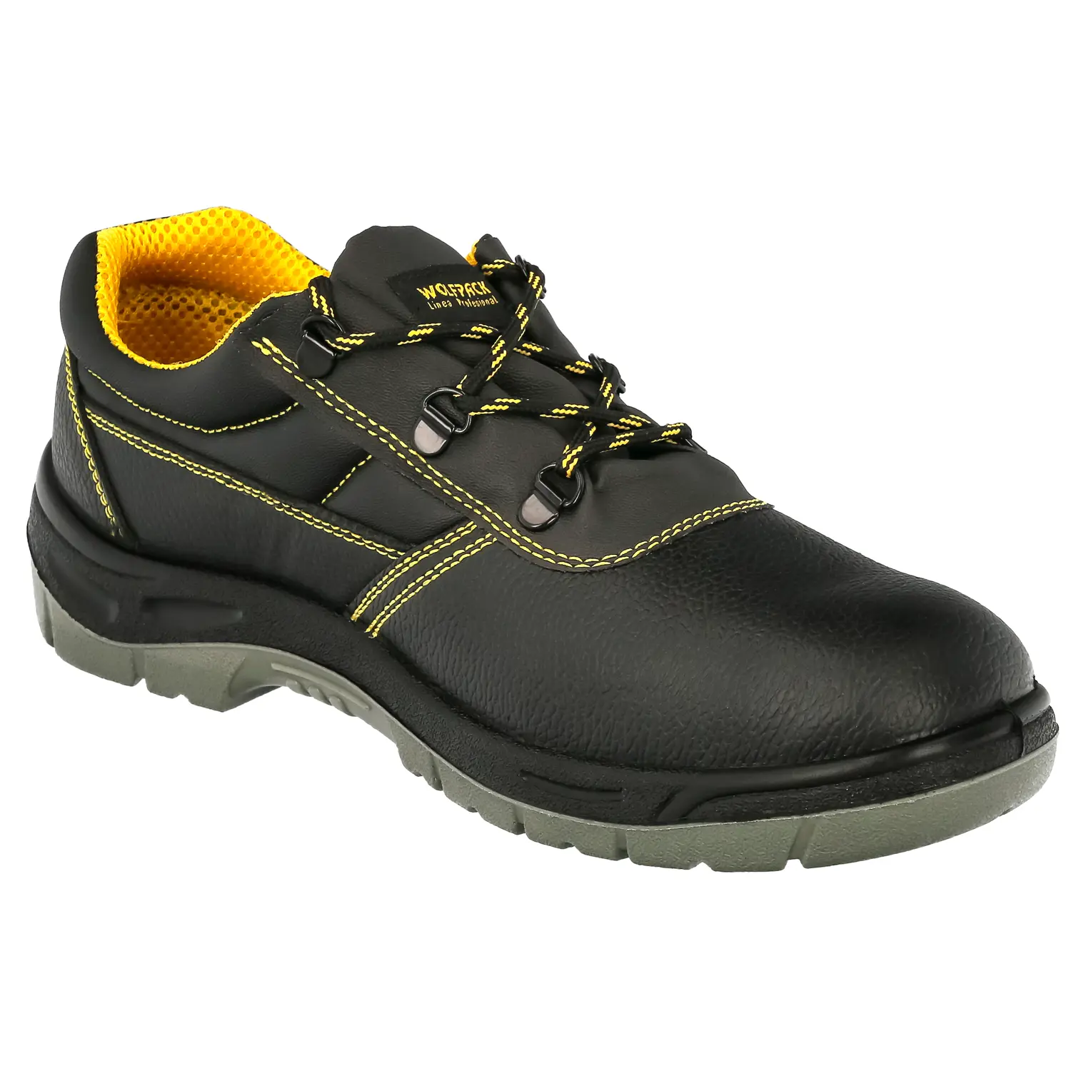 ZAPATOS SEGURIDAD S3 PIEL NEGRA WOL