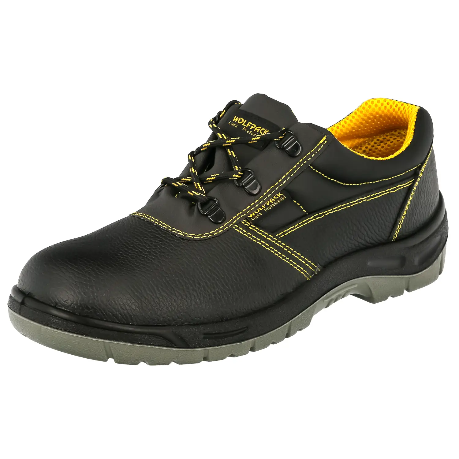 ZAPATOS SEGURIDAD S3 PIEL NEGRA WOL