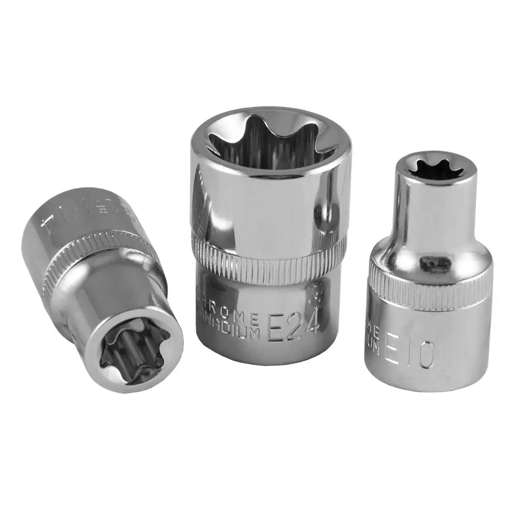 VASO DE 1/2" TORX (TX) E10 CROMADO