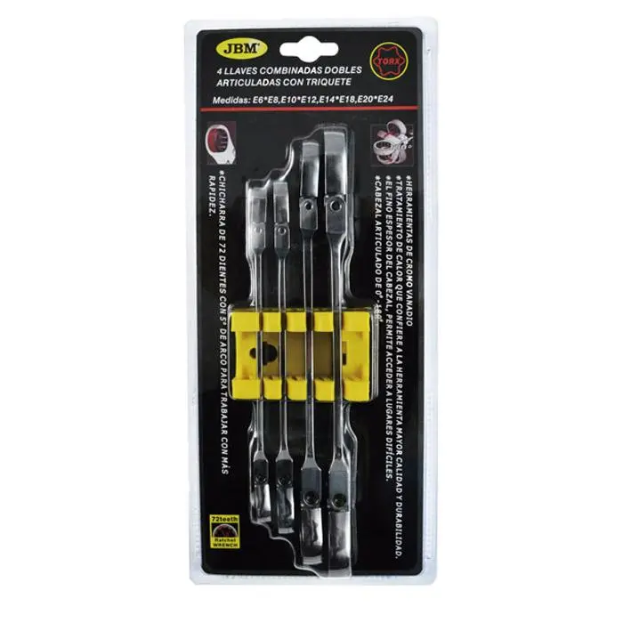 SET DE 4 LLAVES TORX ARTICULADAS CO