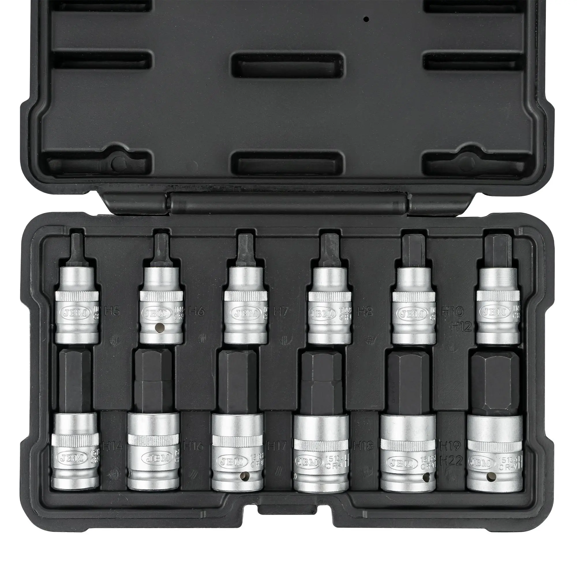 SET DE 12 PIEZAS DE 1/2" PUNTA HEXA