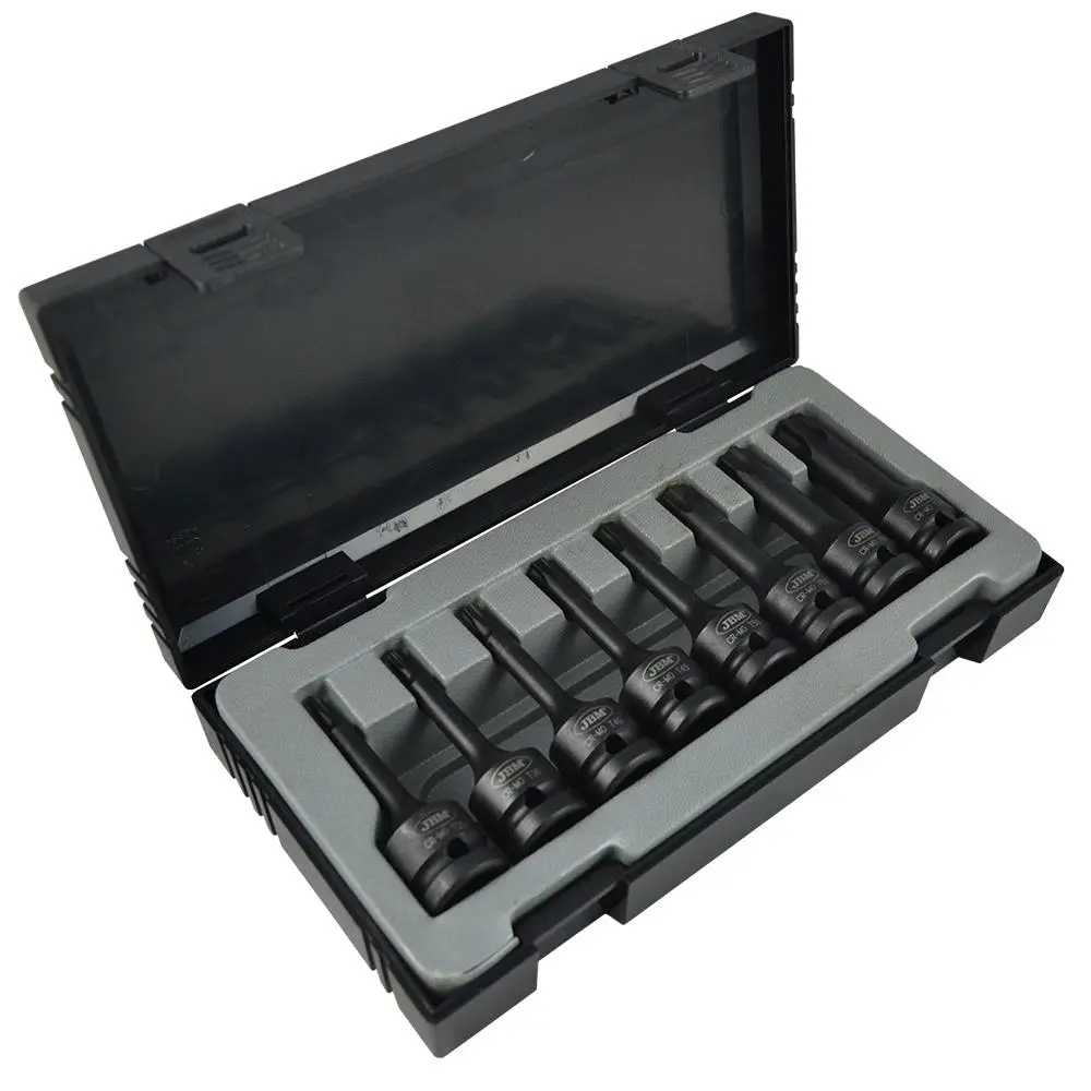 SET DE 8 PUNTAS DE IMPACTO TORX DE 