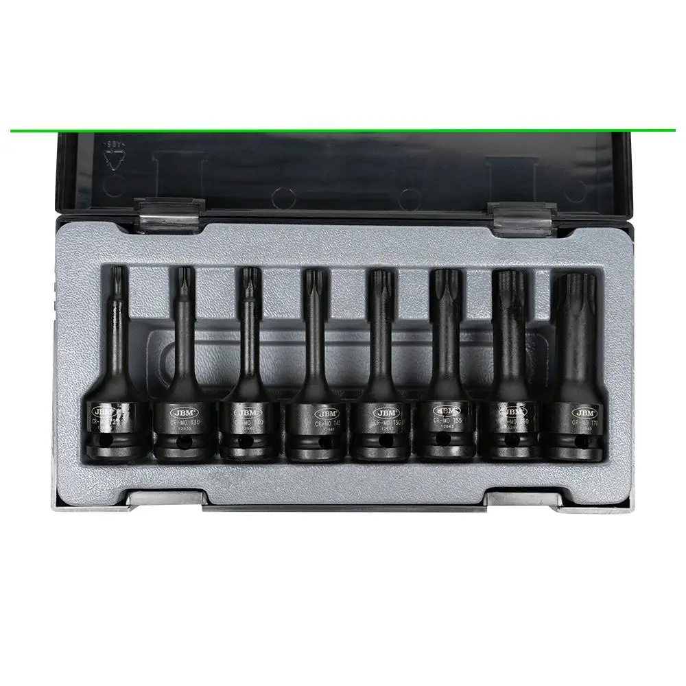 SET DE 8 PUNTAS DE IMPACTO TORX DE 