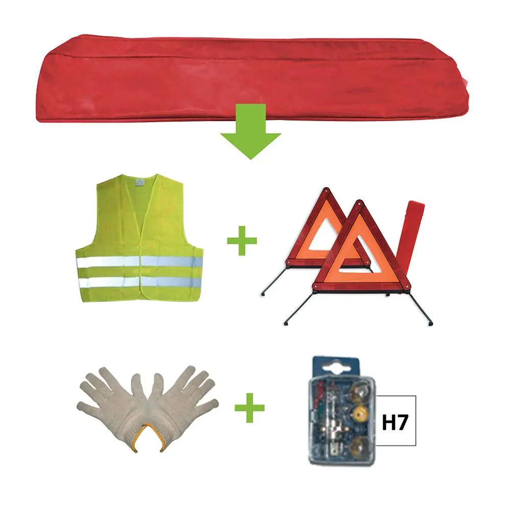 KIT EMERGENCIA BOLSA ROJA + MK H7 +