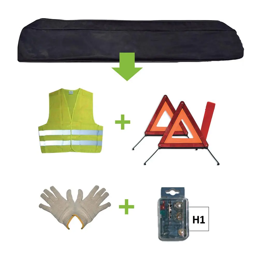 KIT EMERGENCIA BOLSA NEGRA + MK H1 