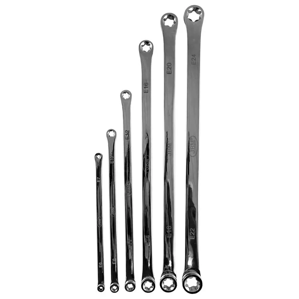 KIT DE 6 LLAVES EXTRALARGAS TORX