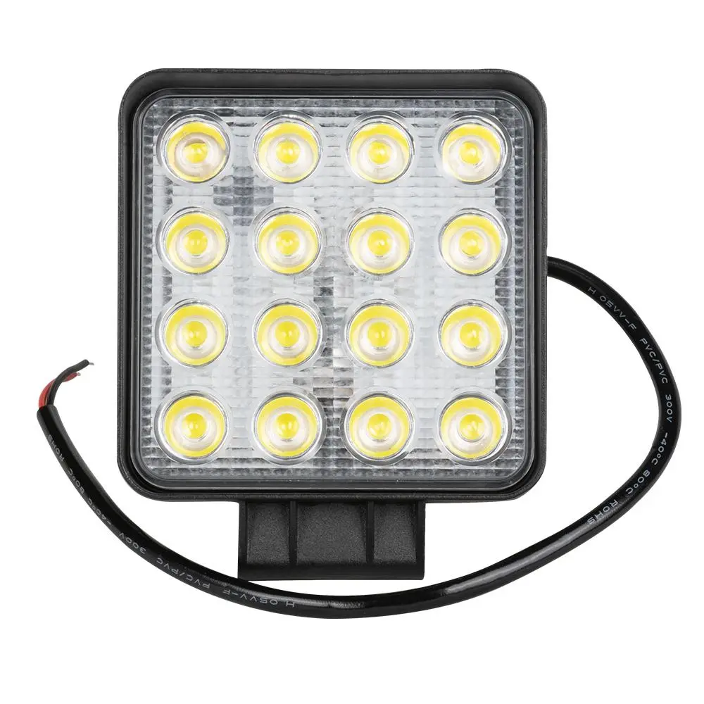 FARO DE TRABAJO DE 16 LEDS 48W CUAD