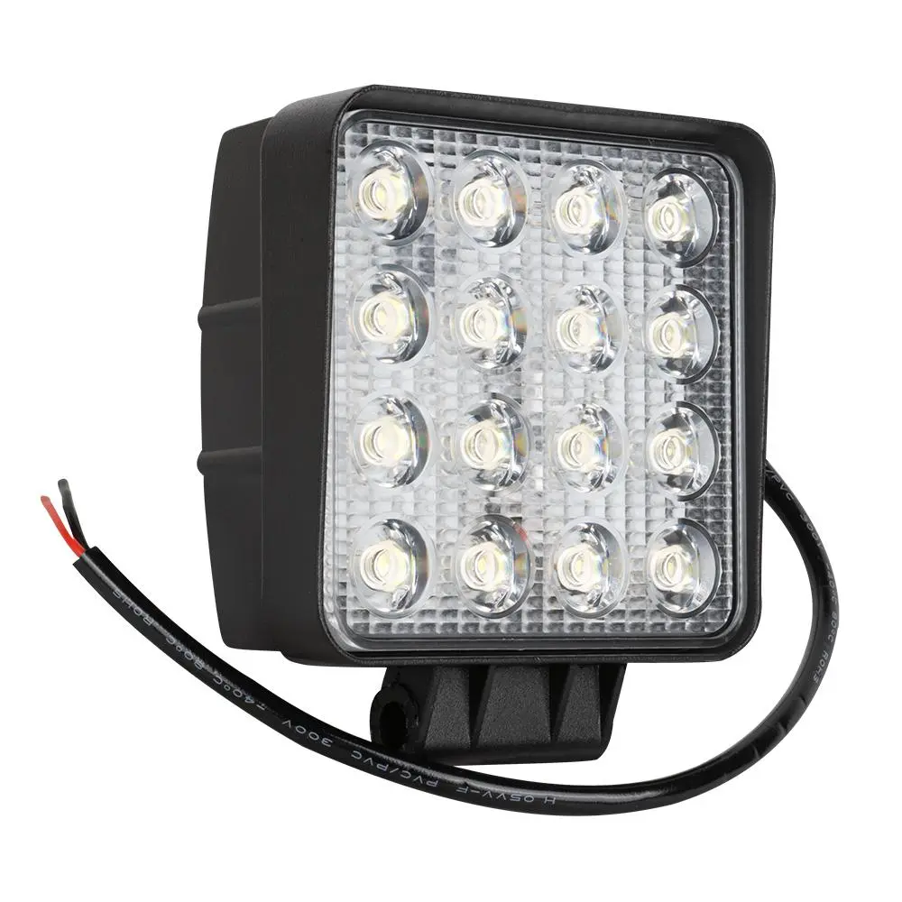 FARO DE TRABAJO DE 16 LEDS 48W CUAD