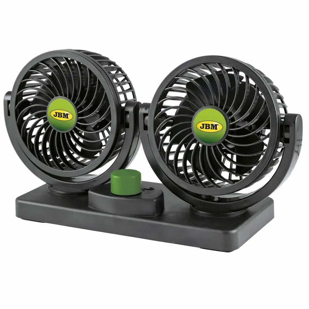 VENTILADOR DE COCHE DOBLE 4" - 12V