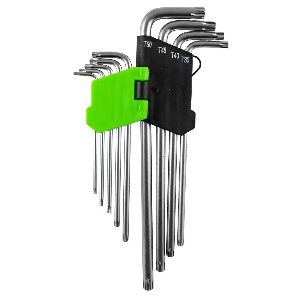 SET DE 9 LLAVES TORX (EXTRALARGAS)