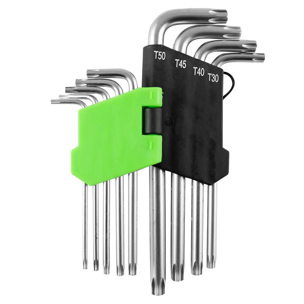 SET DE 9 LLAVES TORX LARGAS