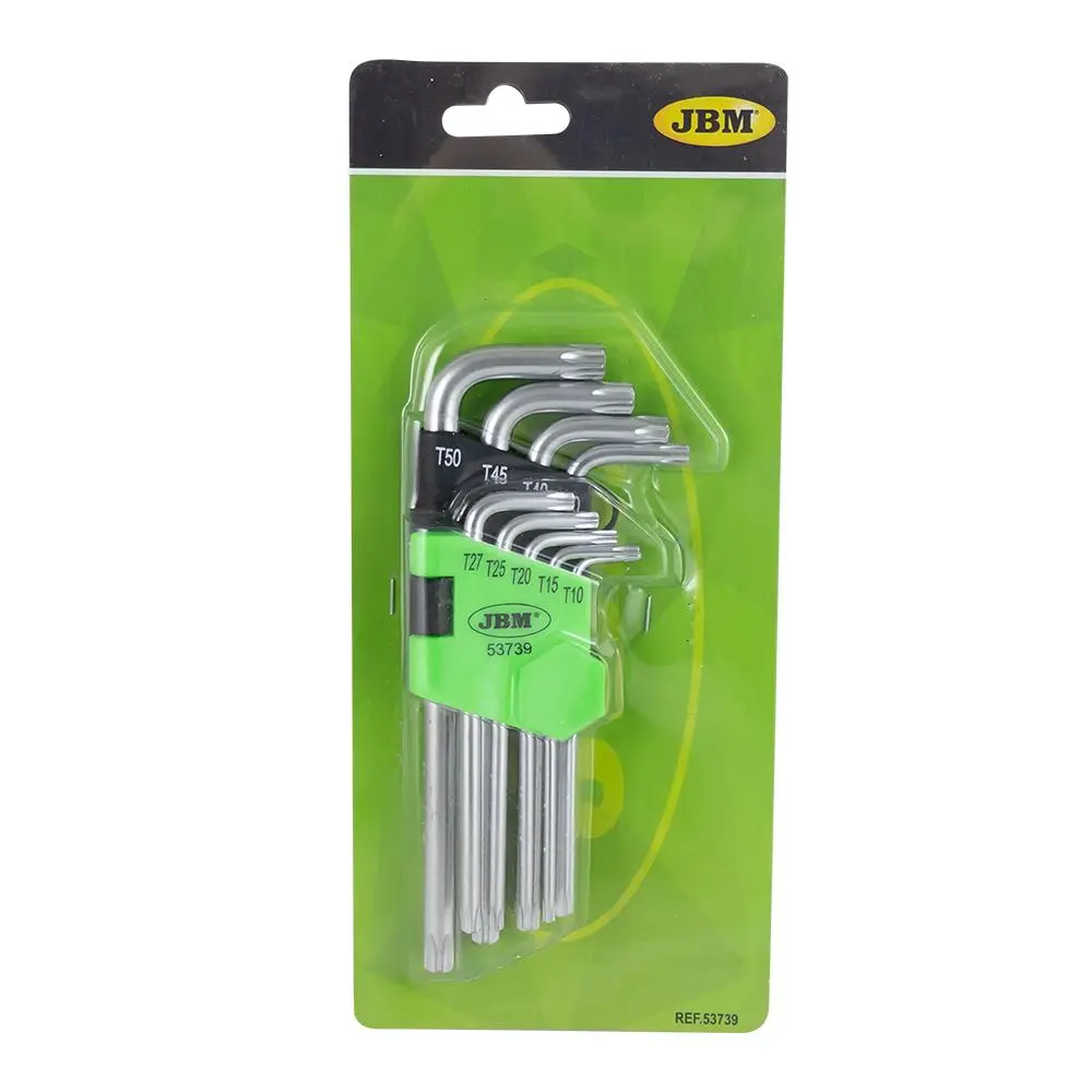 SET DE 9 LLAVES TORX LARGAS