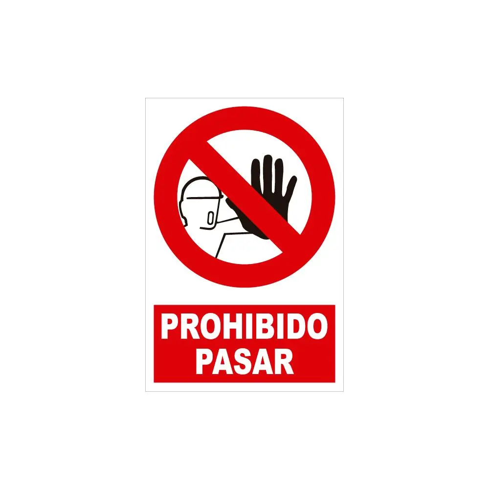 PAQUETE DE 5 CARTELES DE PROHIBICIA