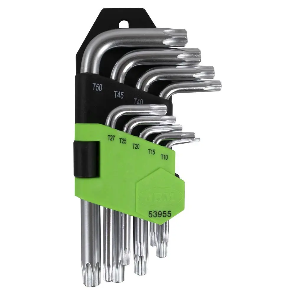 SET DE 9 LLAVES TORX CORTAS