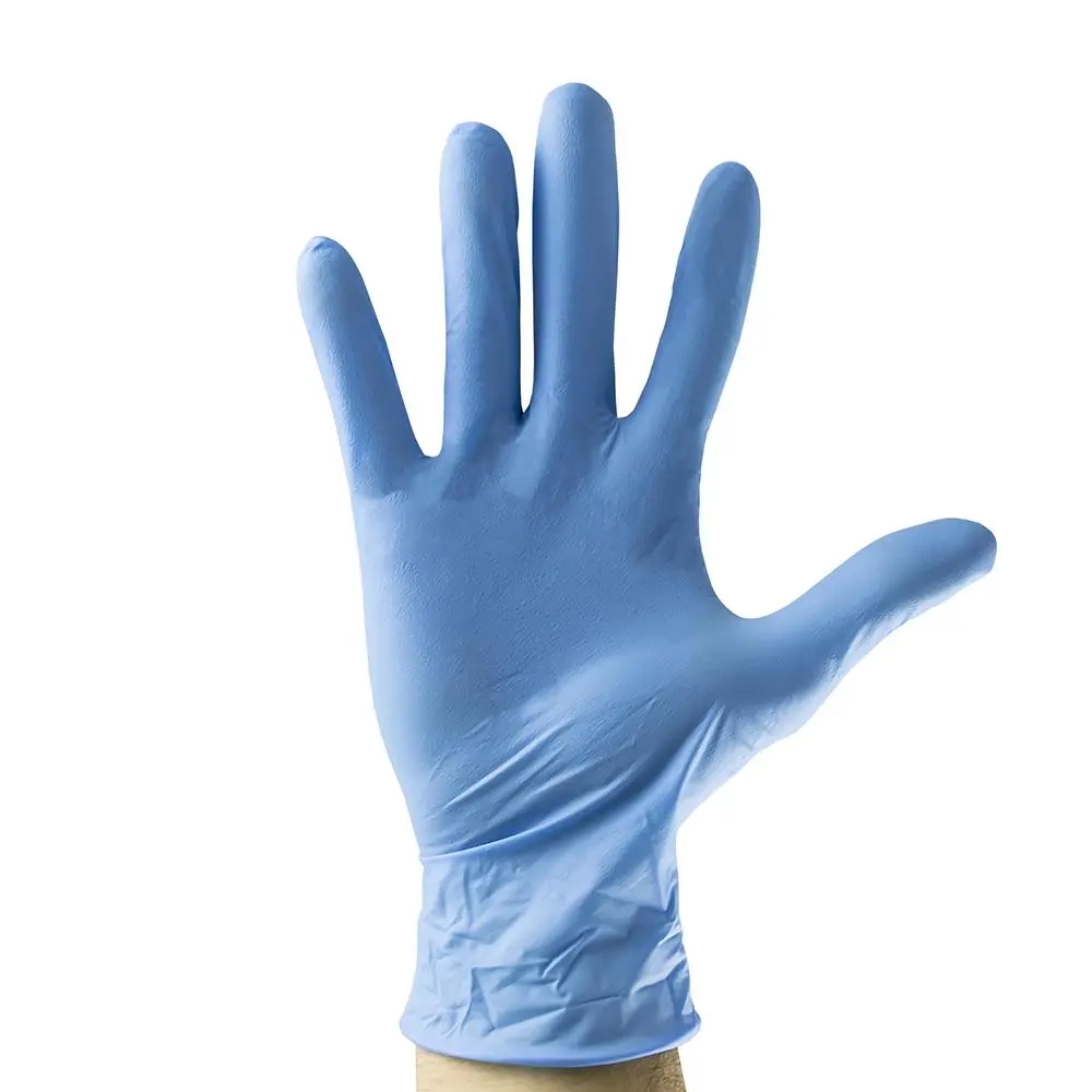 GUANTES AZUL DESECHABLES DE NITRILO