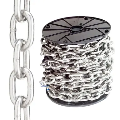 CADENA EN ROLLO ZINCADA 8 MM.(ROLLO