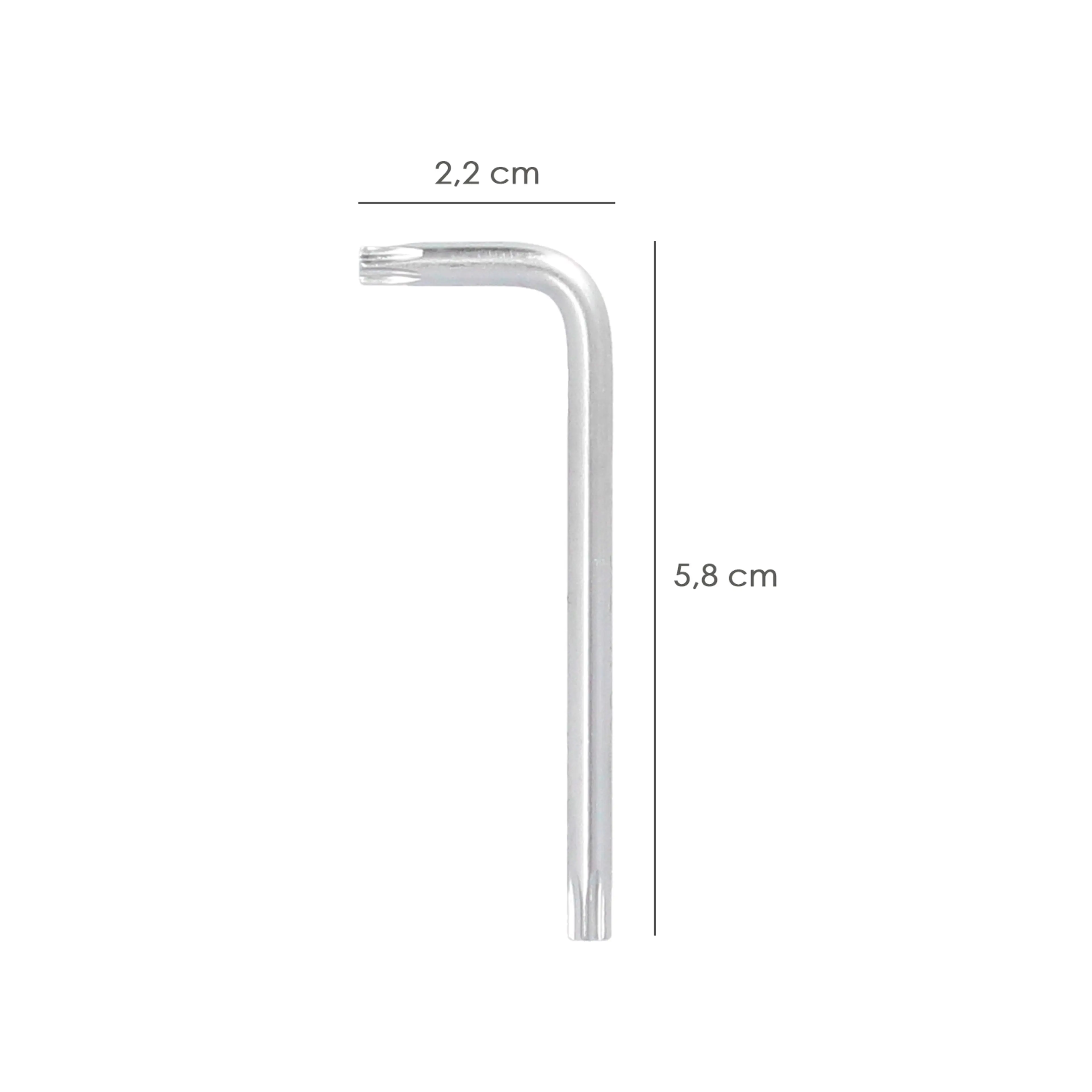 LLAVE TORX INVIOLABLE STANDAR ACERO