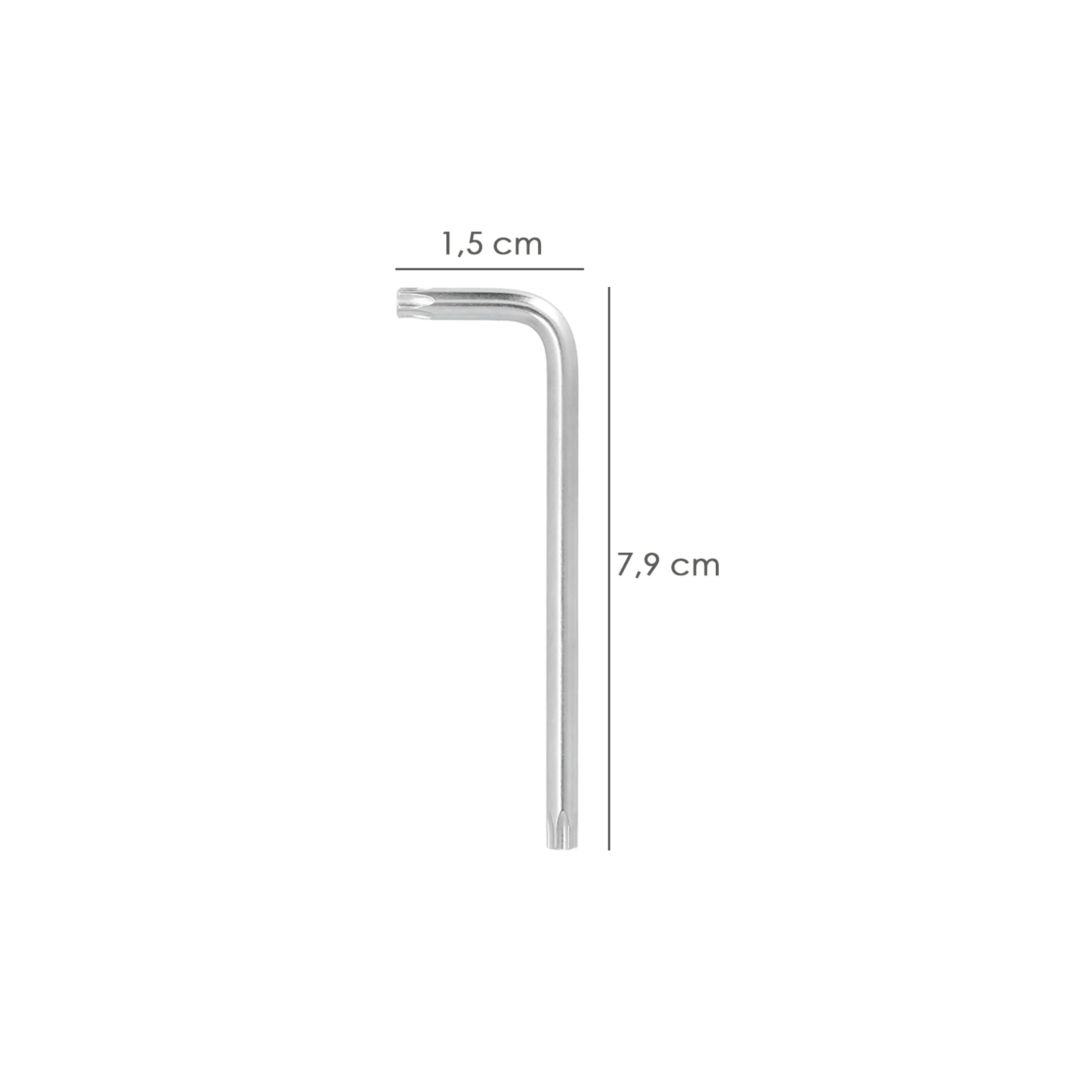 LLAVE TORX LARGA ACERO CROMO VANADI