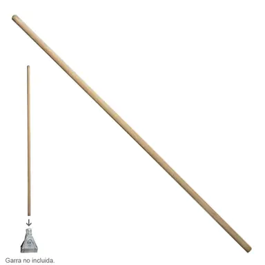 MANGO MADERA CEPILLO BARRENDERO PAR