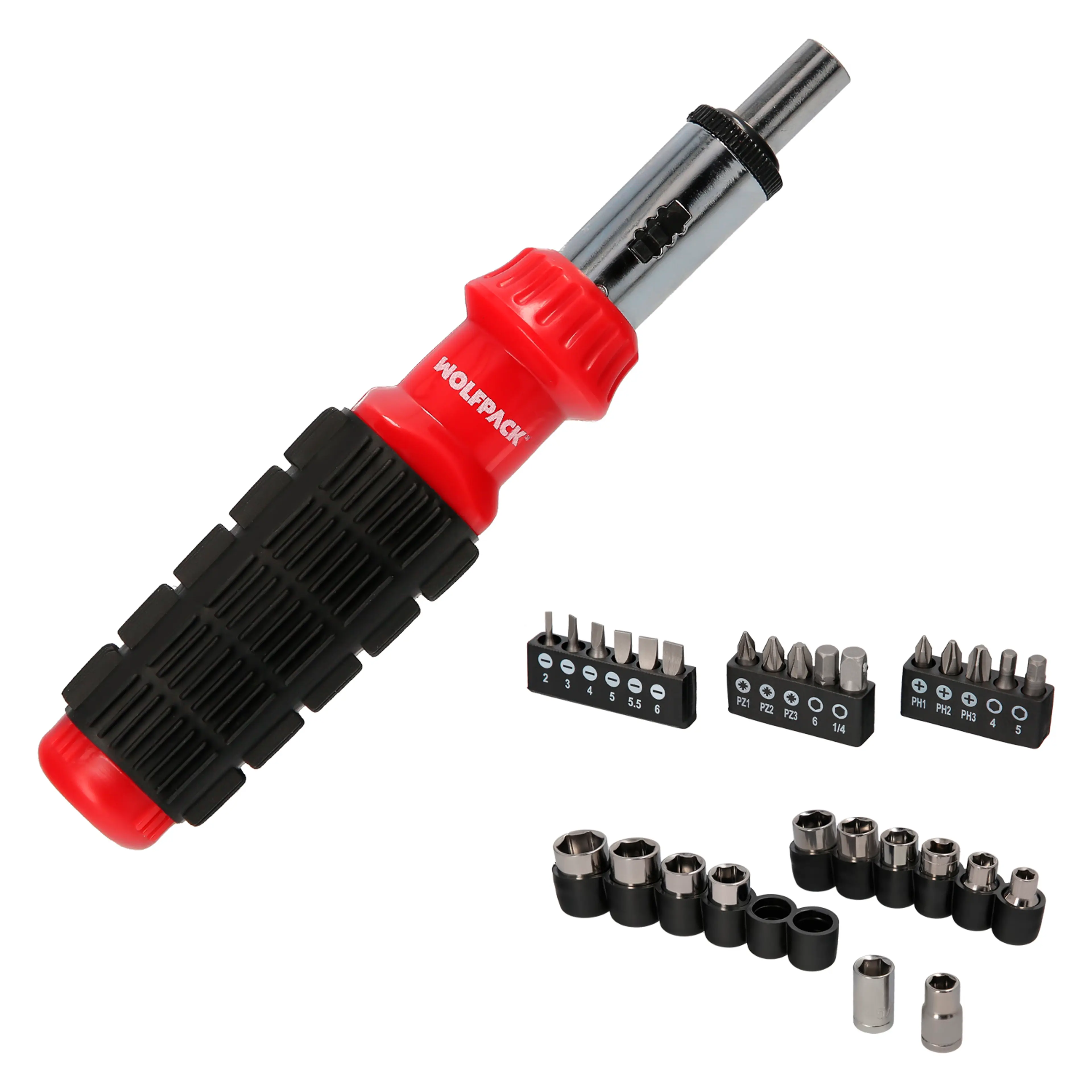 JUEGO DE DESTORNILLADOR CARRACA CON