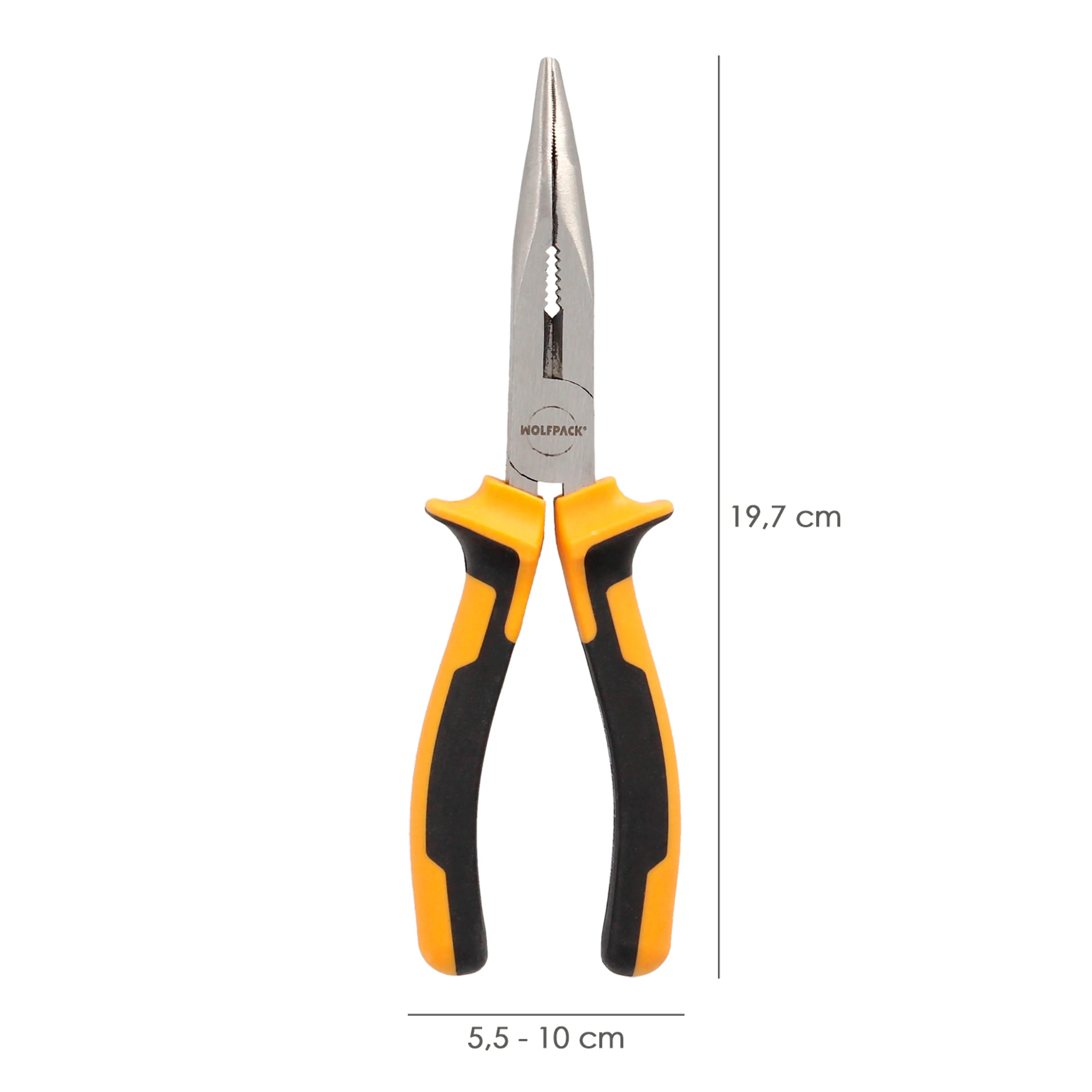 ALICATES BOCA CURVA 200 MM. ACERO D